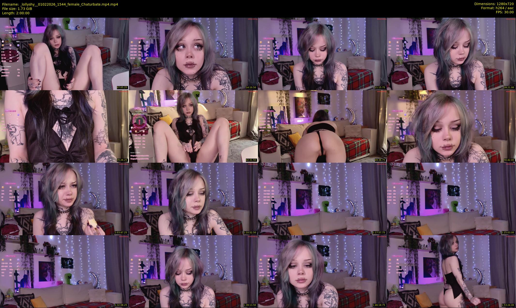 _lollyshy_ — 120 minute Chaturbate female cam show recording, 720p, Feb 1, 2026