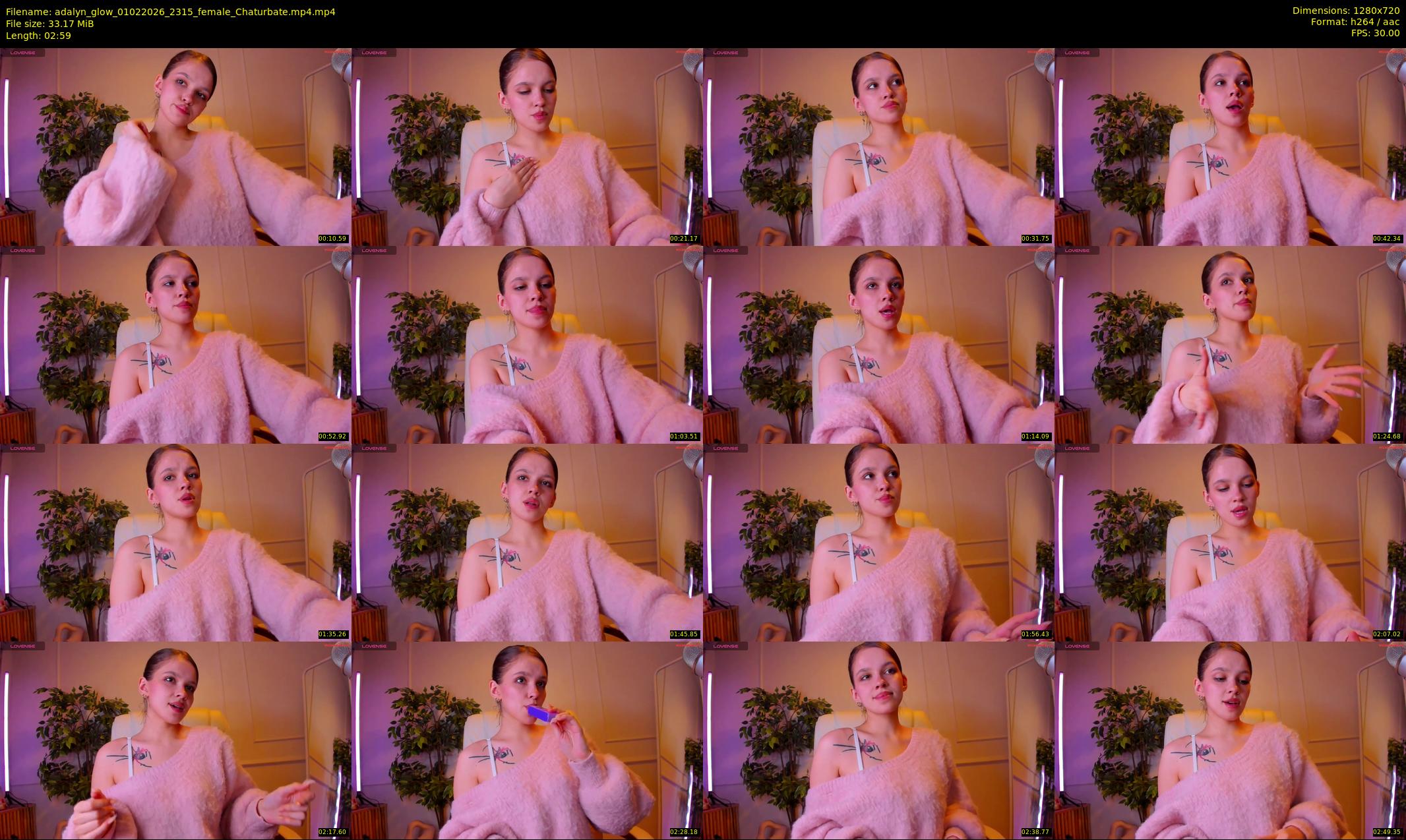 adalyn_glow — 3 minute Chaturbate female cam show recording, 720p, Feb 1, 2026