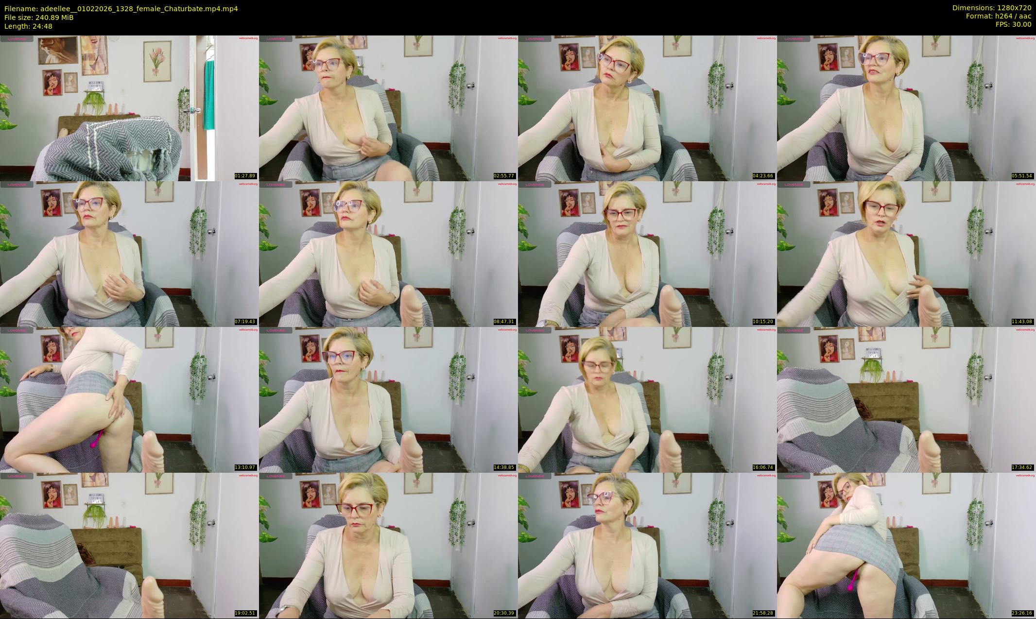 adeellee_ — 25 minute Chaturbate female cam show recording, 720p, Feb 1, 2026