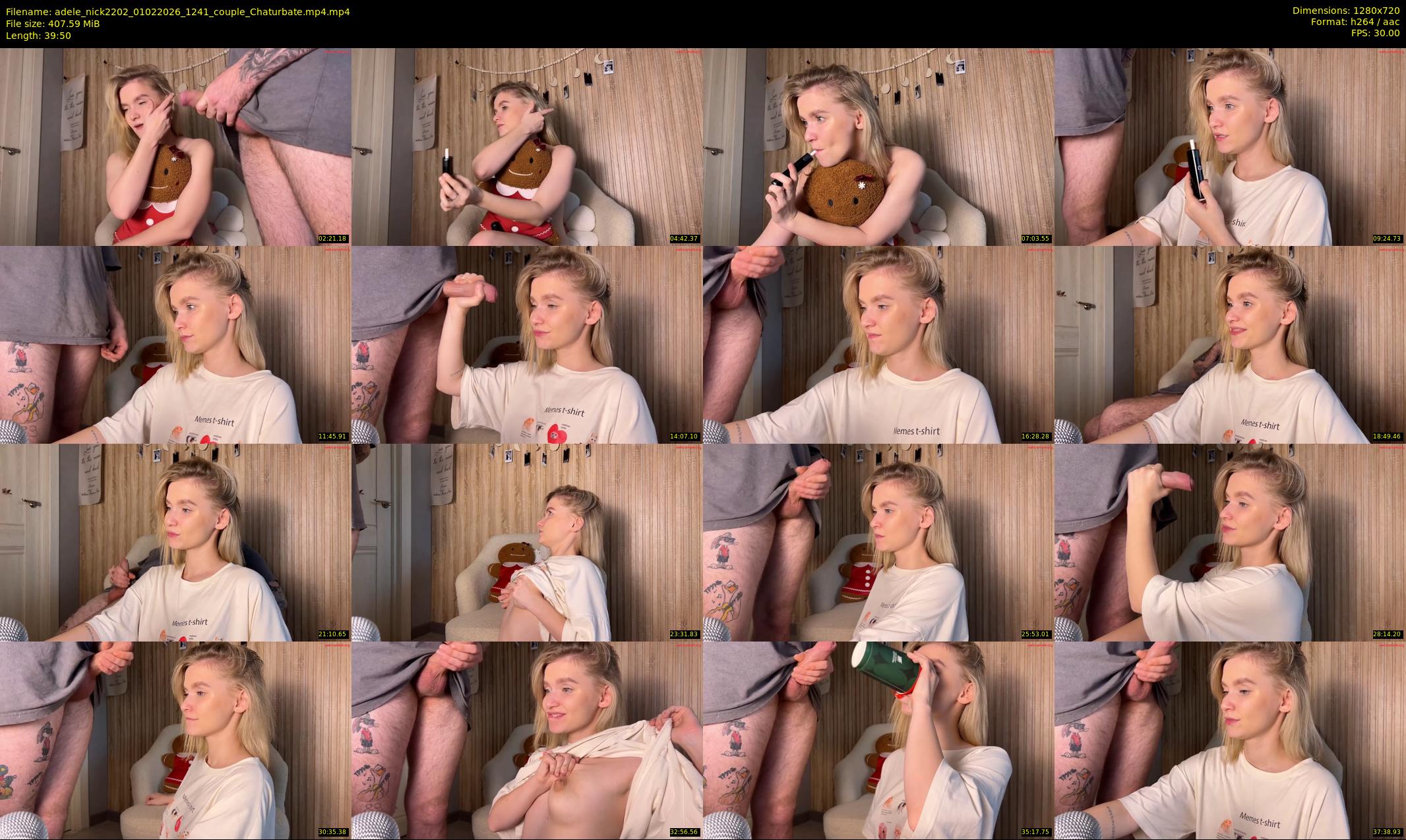 adele_nick2202 — 40 minute Chaturbate couple cam show recording, 720p, Feb 1, 2026