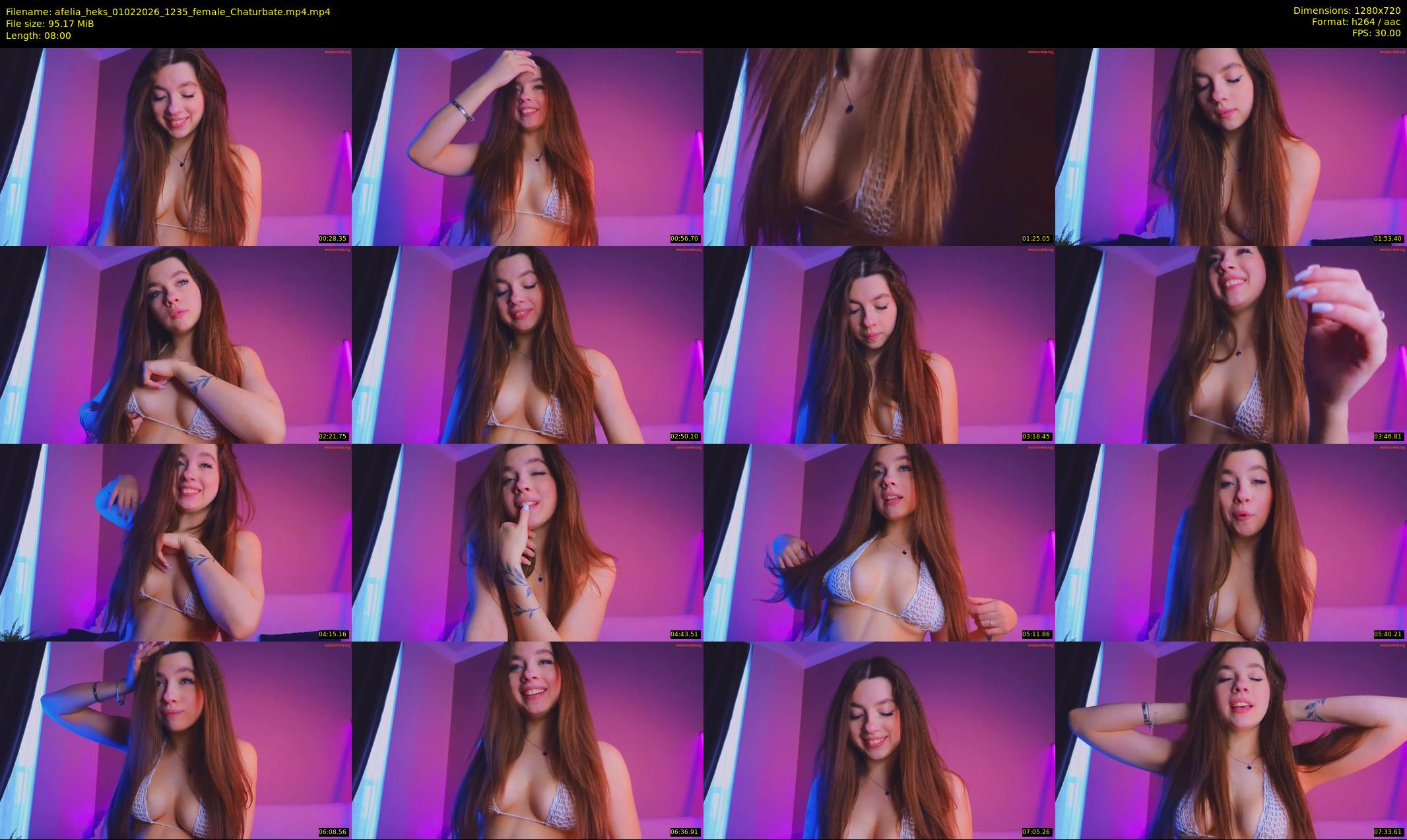 afelia_heks — 8 minute Chaturbate female cam show recording, 720p, Feb 1, 2026