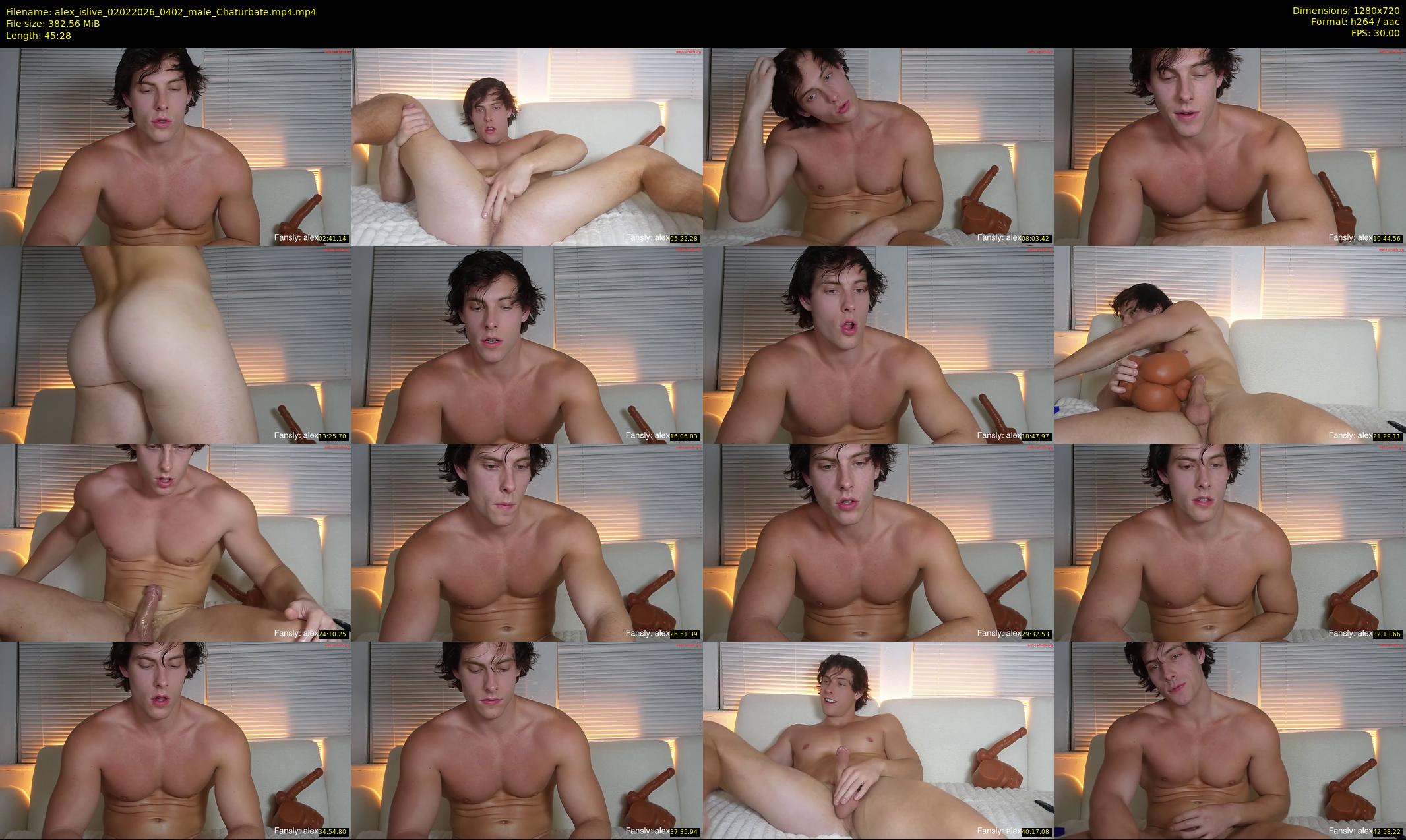 alex_islive — 46 minute Chaturbate male cam show recording, 720p, Feb 2, 2026