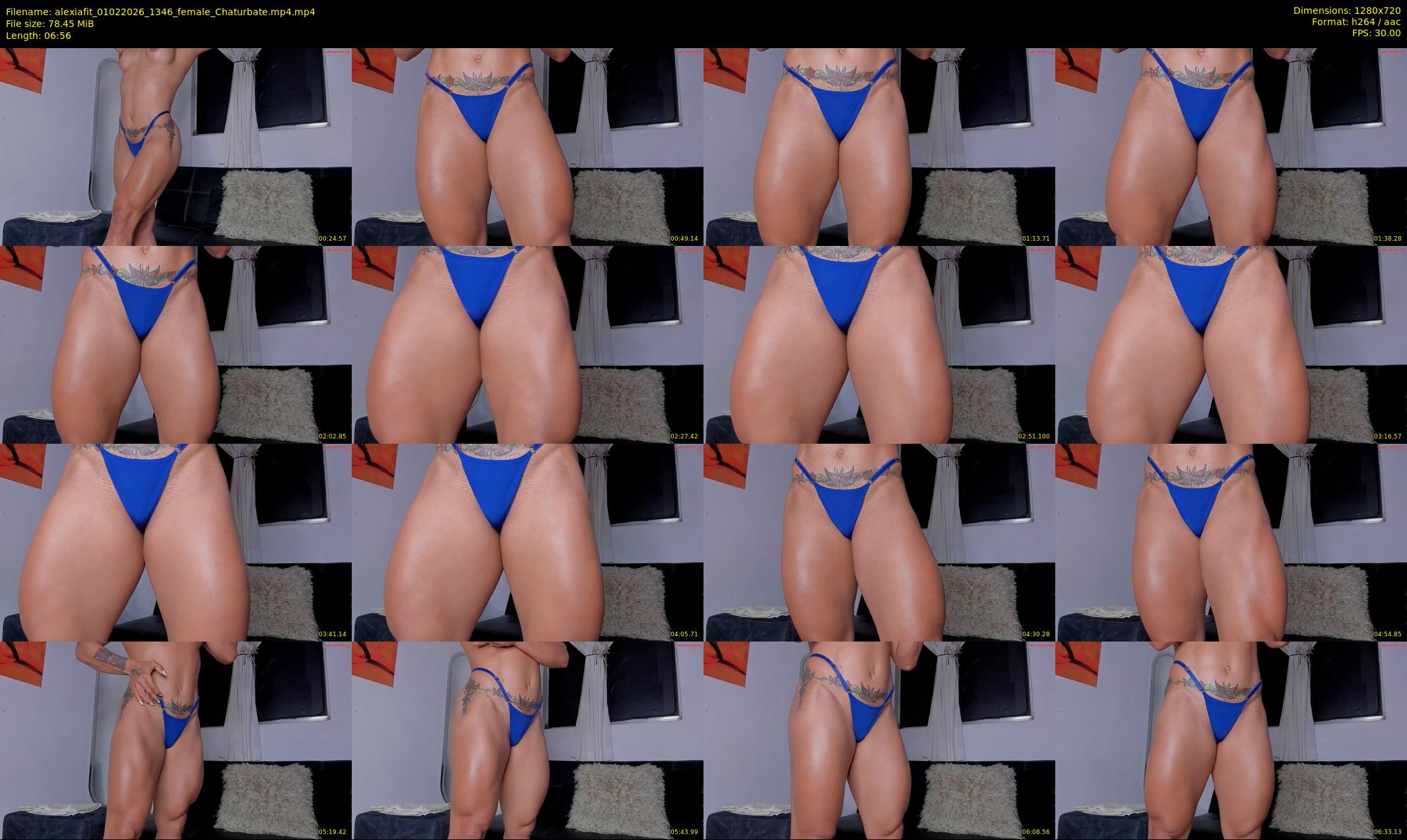 alexiafit — 7 minute Chaturbate female cam show recording, 720p, Feb 1, 2026