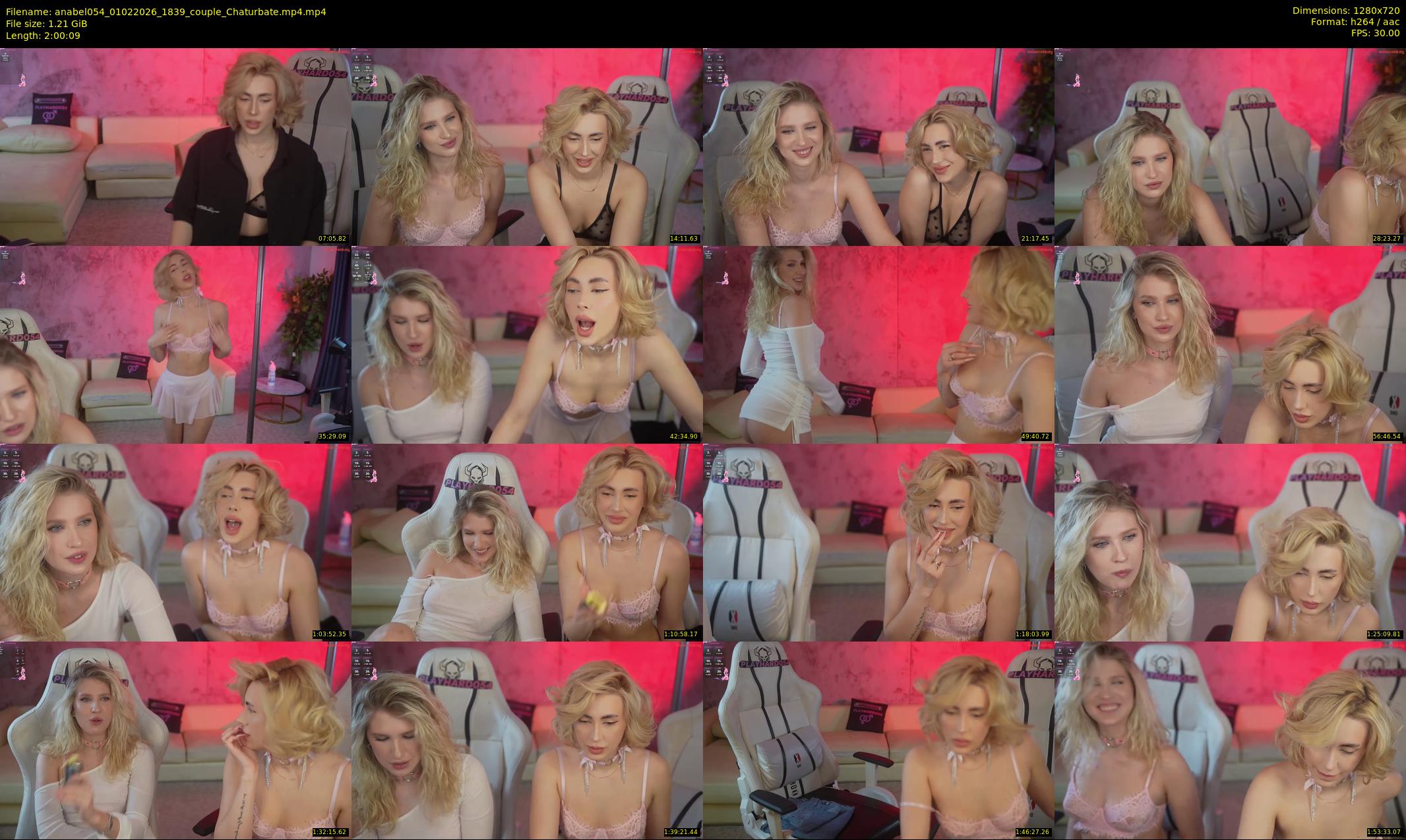anabel054 — 121 minute Chaturbate female cam show recording, 720p, Feb 1, 2026
