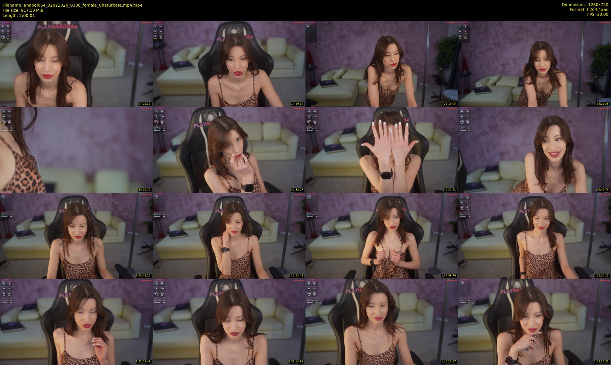 anabel054 — 121 minute Chaturbate female cam show recording, 720p, Feb 2, 2026