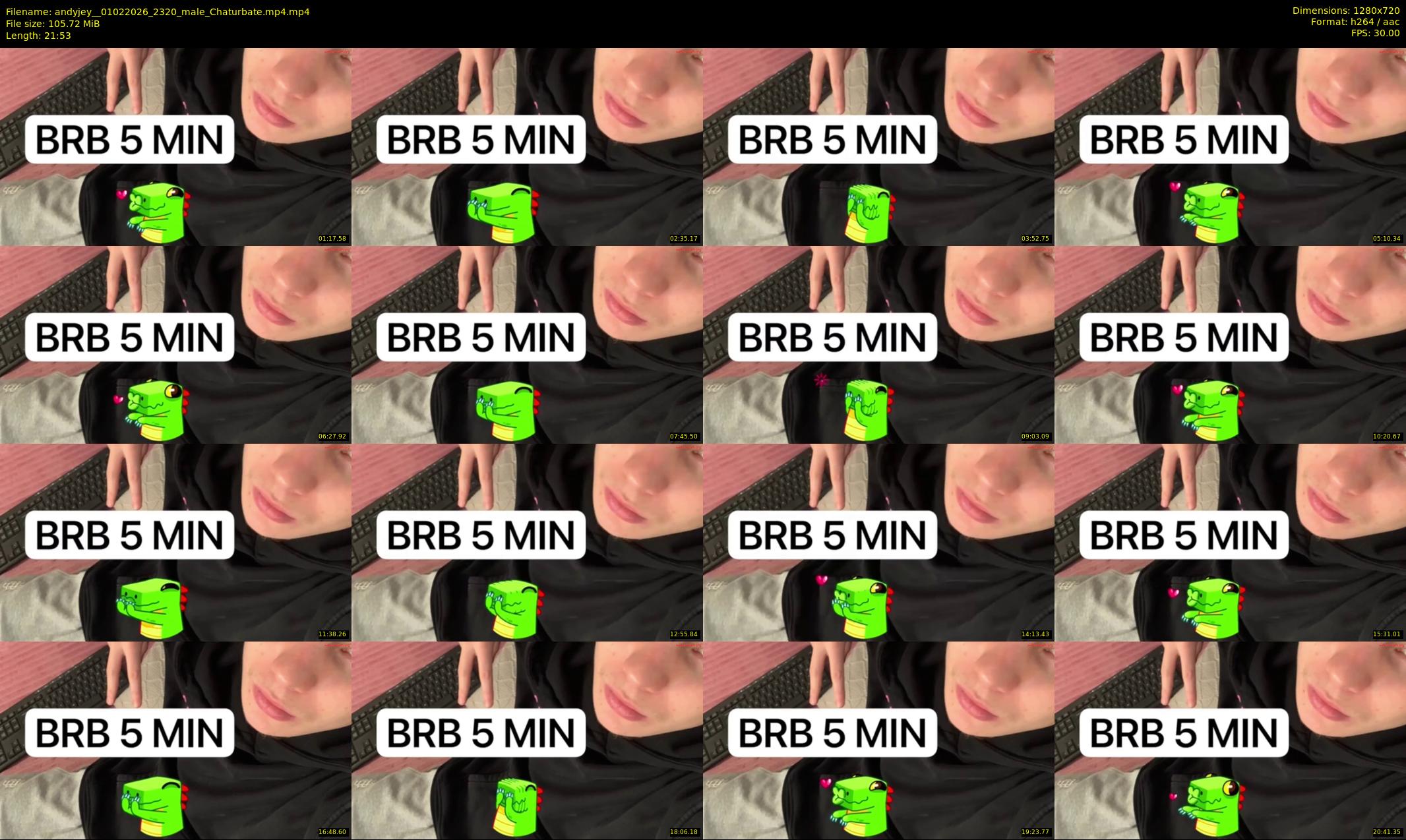 andyjey_ — 22 minute Chaturbate couple cam show recording, 720p, Feb 1, 2026