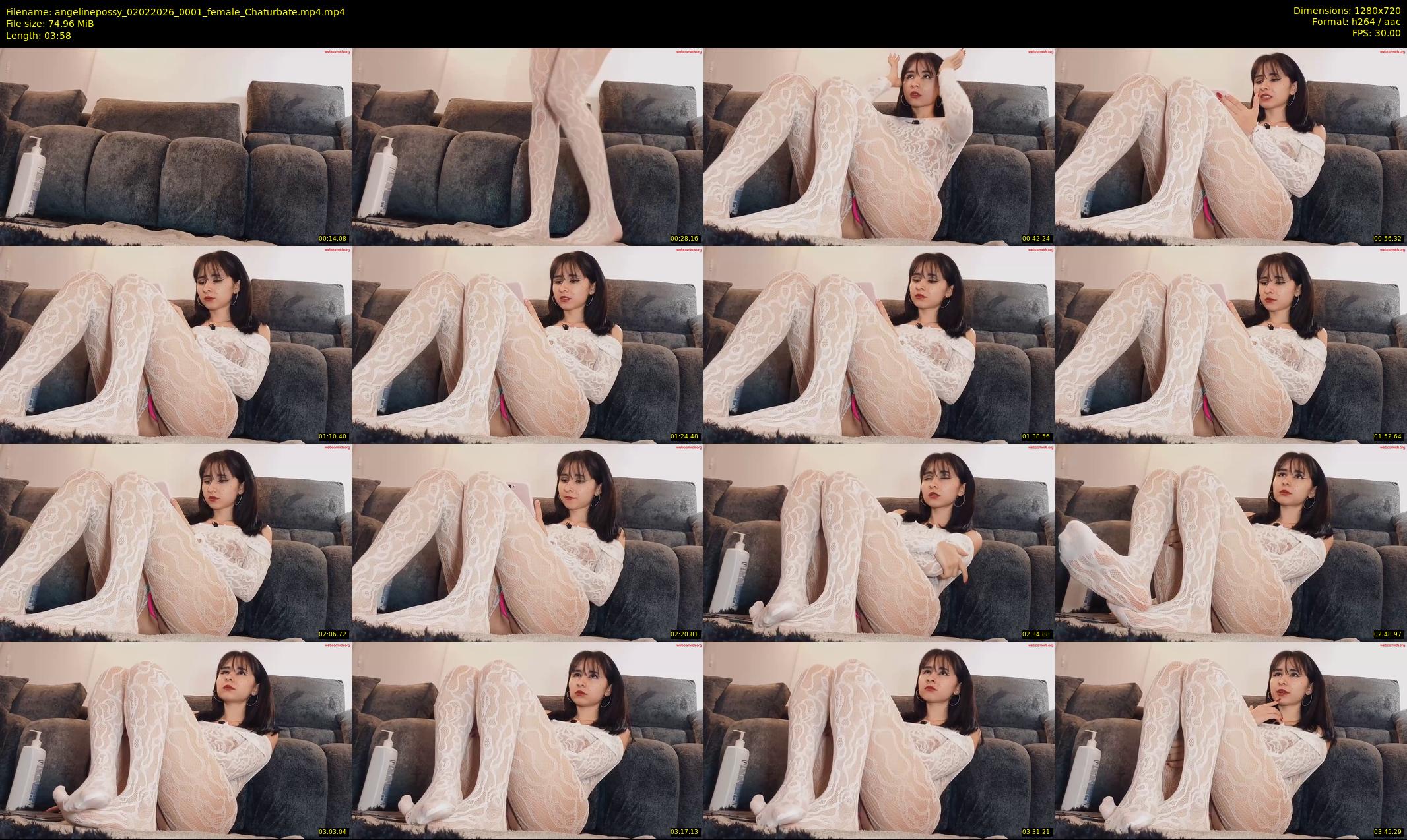 angelinepossy — 4 minute Chaturbate female cam show recording, 720p, Feb 2, 2026