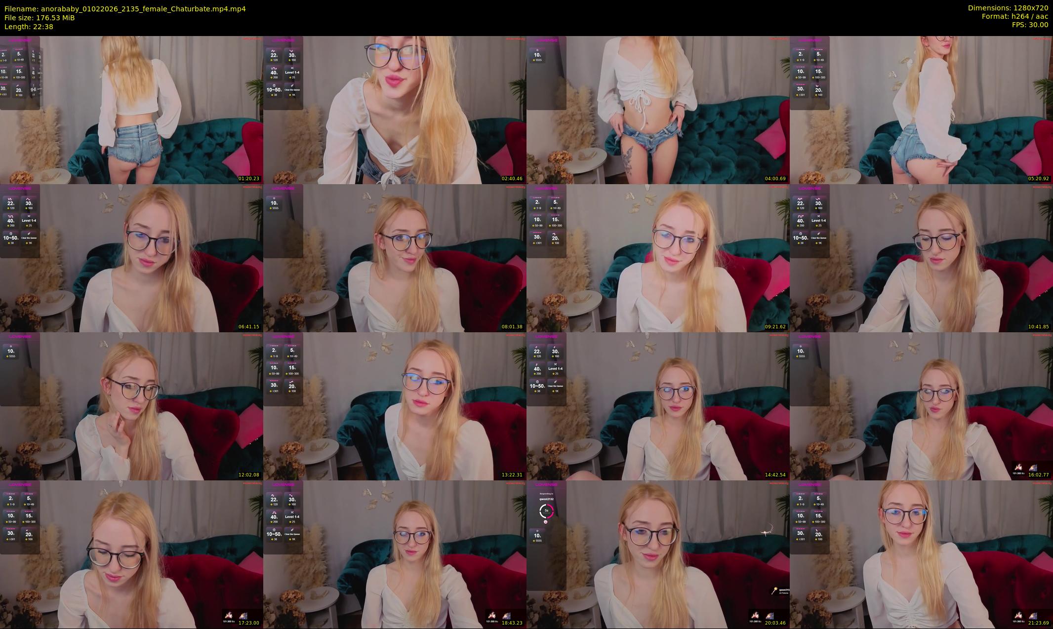 anorababy — 23 minute Chaturbate female cam show recording, 720p, Feb 1, 2026