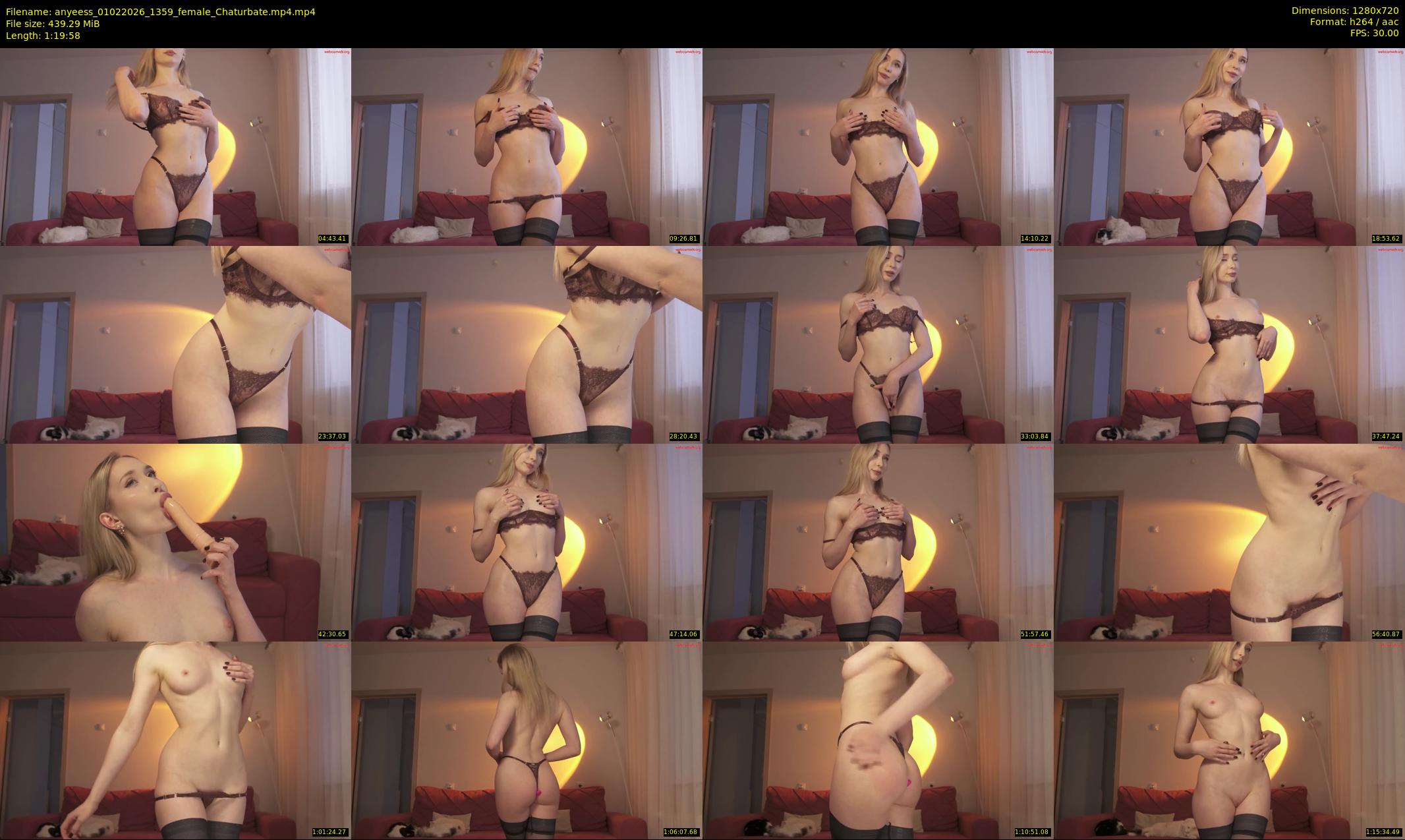 anyeess — 80 minute Chaturbate female cam show recording, 720p, Feb 1, 2026