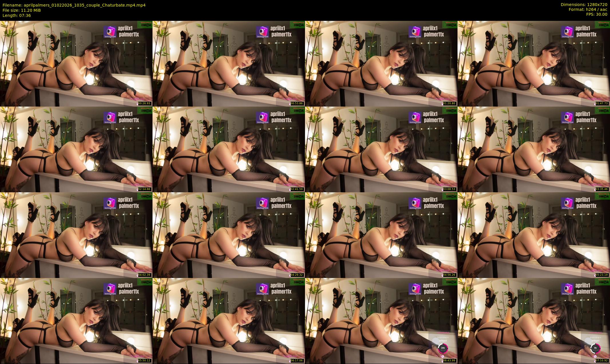 aprilpalmers — 8 minute Chaturbate female cam show recording, 720p, Feb 1, 2026