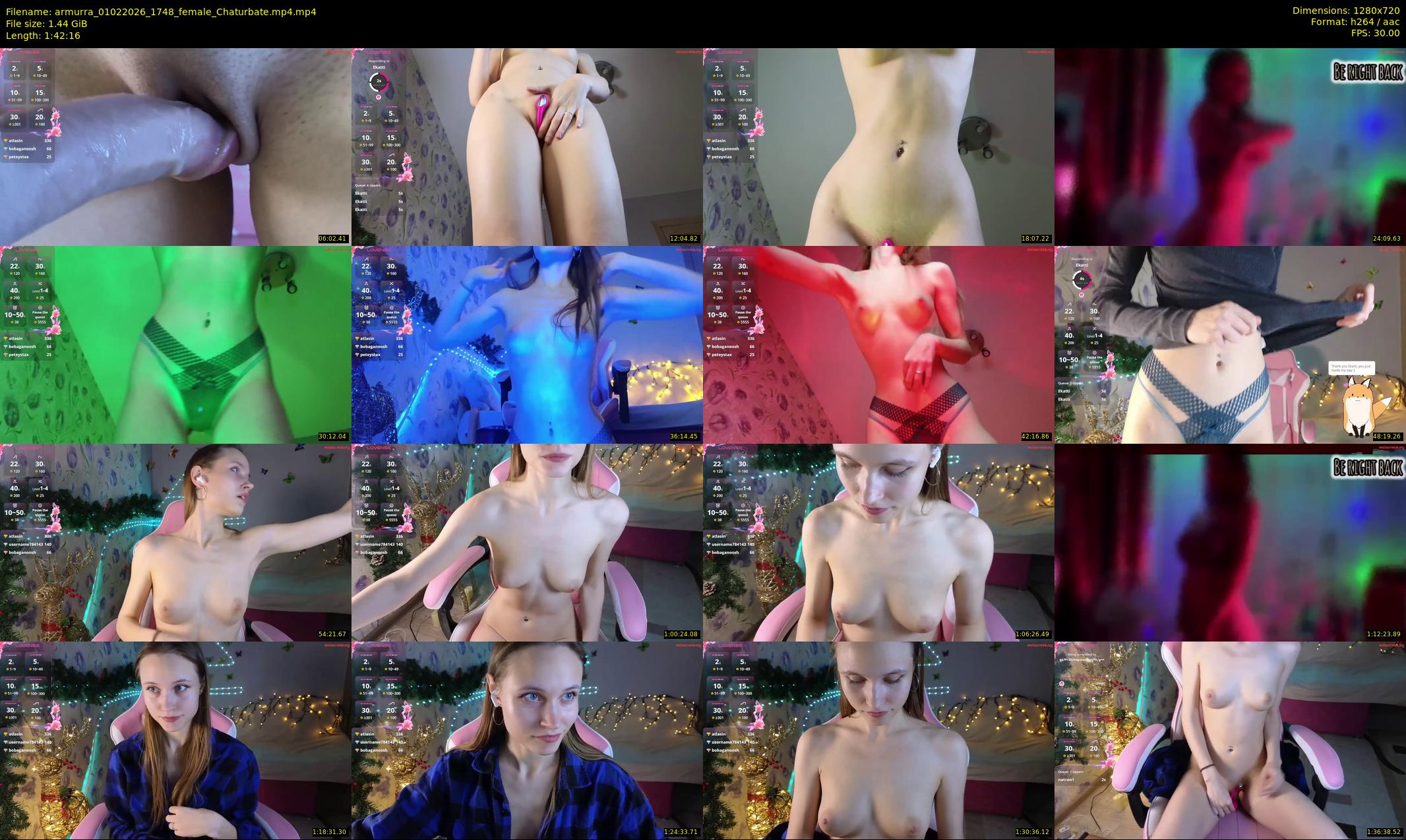 armurra — 103 minute Chaturbate female cam show recording, 720p, Feb 1, 2026