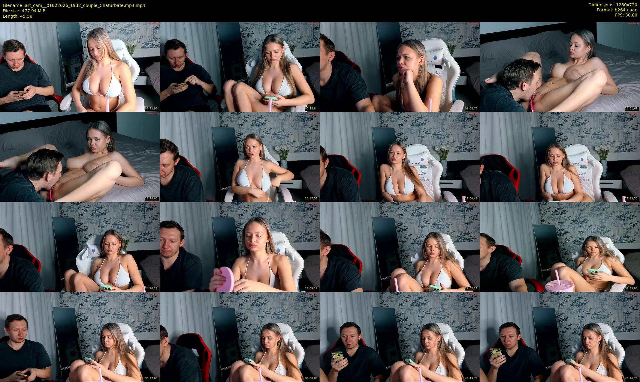 art_cam_ — 46 minute Chaturbate couple cam show recording, 720p, Feb 1, 2026