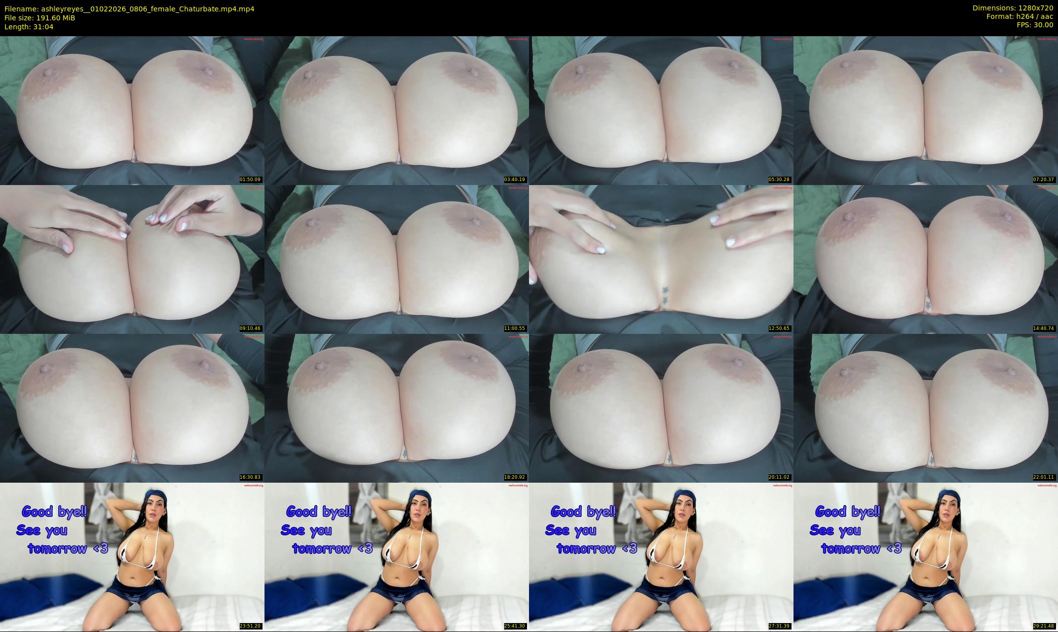 ashleyreyes_ — 32 minute Chaturbate female cam show recording, 720p, Feb 1, 2026