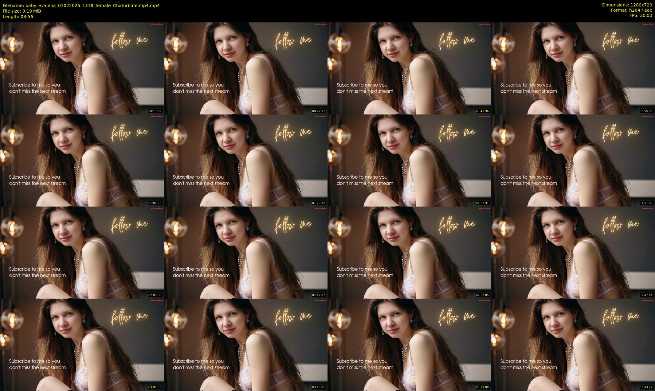 baby_evalena — 4 minute Chaturbate female cam show recording, 720p, Feb 1, 2026