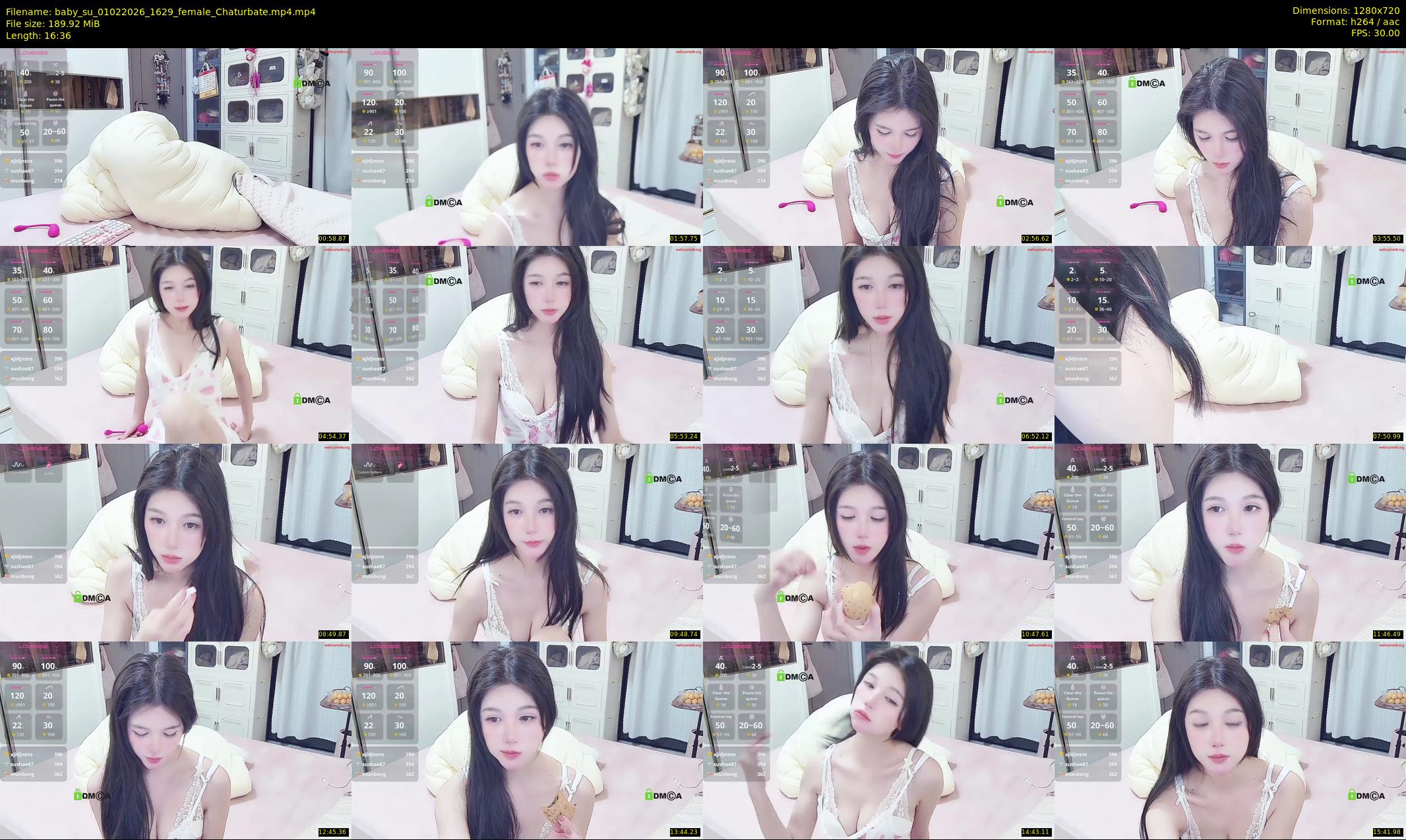 baby_su — 17 minute Chaturbate female cam show recording, 720p, Feb 1, 2026