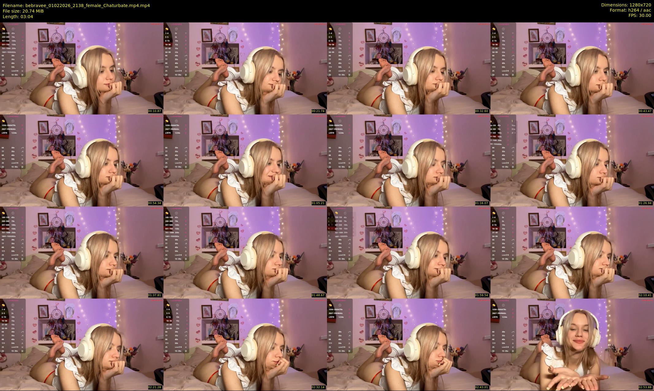 bebravee — 4 minute Chaturbate female cam show recording, 720p, Feb 1, 2026