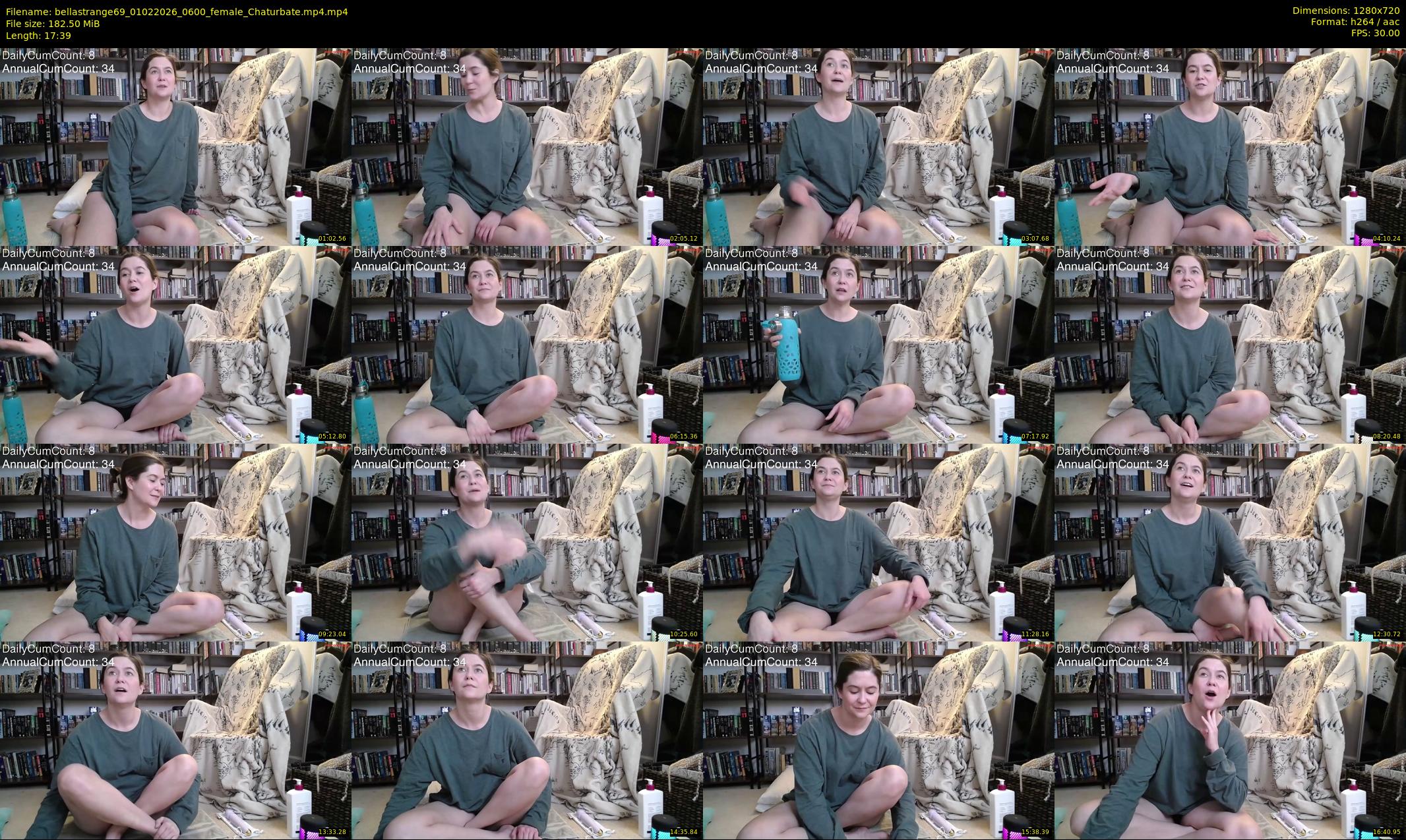 bellastrange69 — 18 minute Chaturbate female cam show recording, 720p, Feb 1, 2026