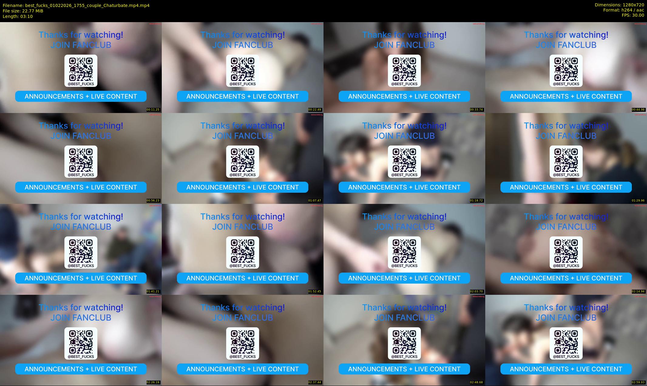 best_fucks — 4 minute Chaturbate couple cam show recording, 720p, Feb 1, 2026