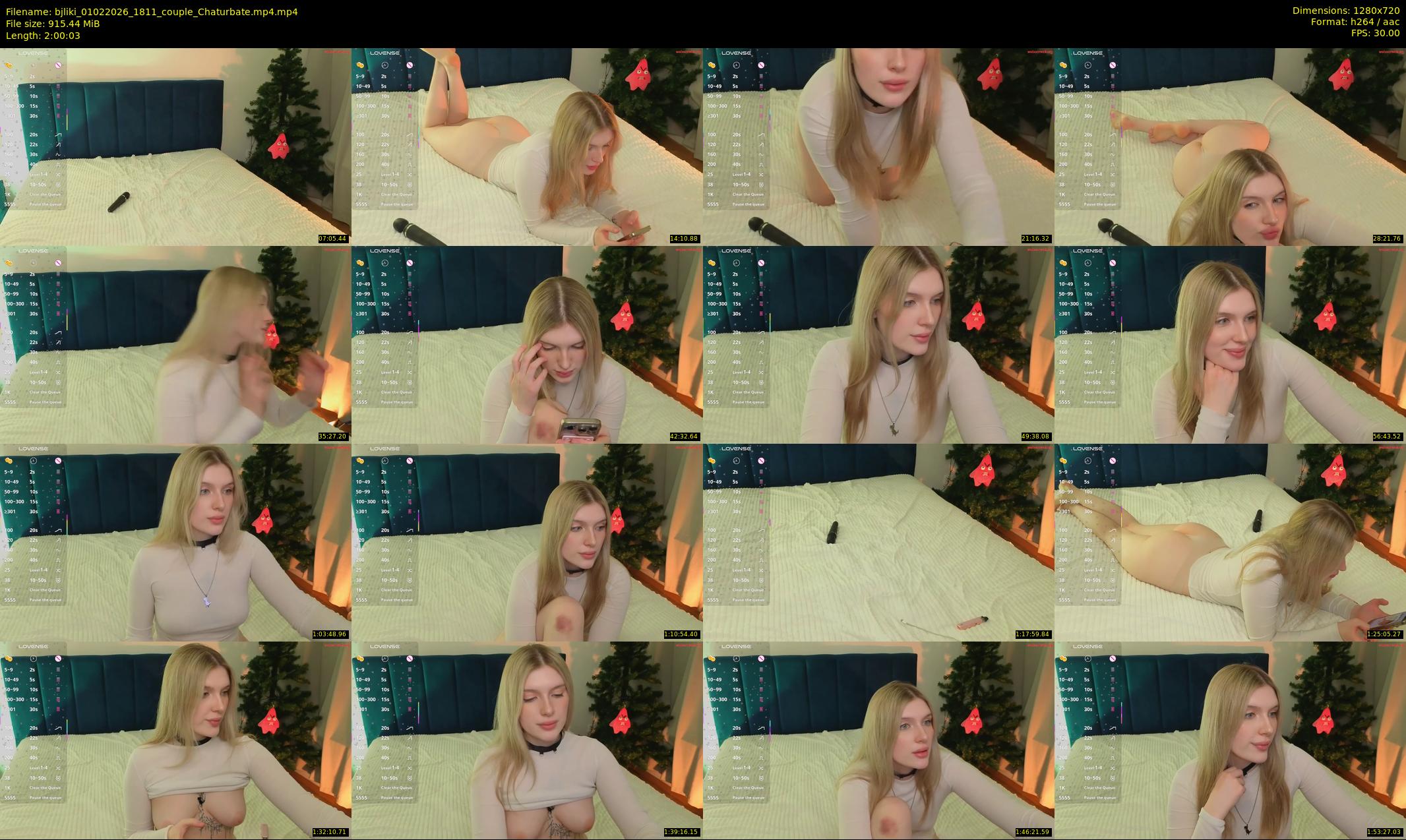 bjliki — 121 minute Chaturbate couple cam show recording, 720p, Feb 1, 2026
