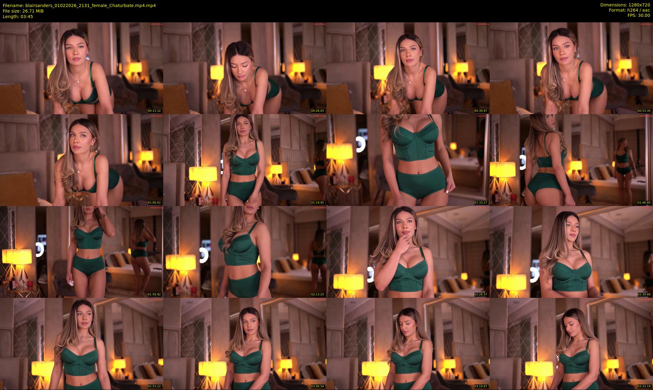 blairsanders — 4 minute Chaturbate female cam show recording, 720p, Feb 1, 2026