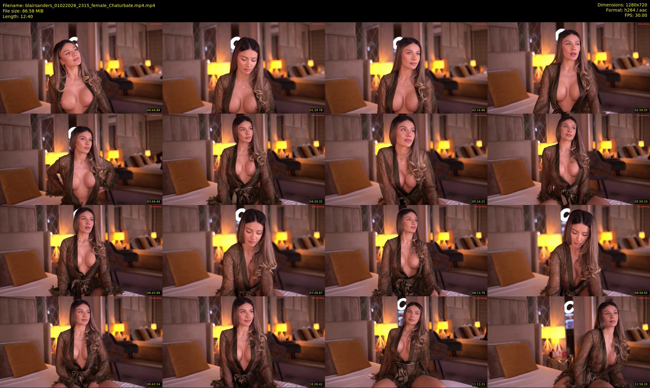 blairsanders — 13 minute Chaturbate female cam show recording, 720p, Feb 1, 2026