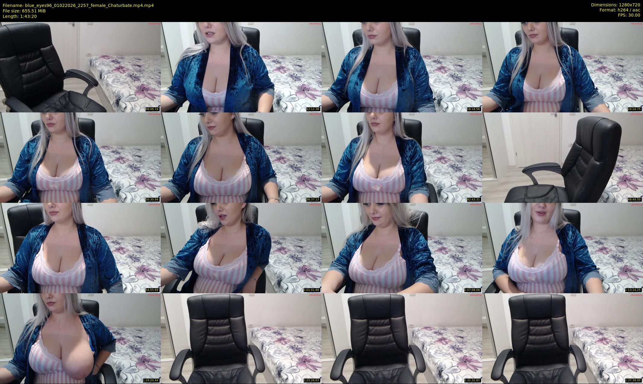 blue_eyes96 — 104 minute Chaturbate female cam show recording, 720p, Feb 1, 2026