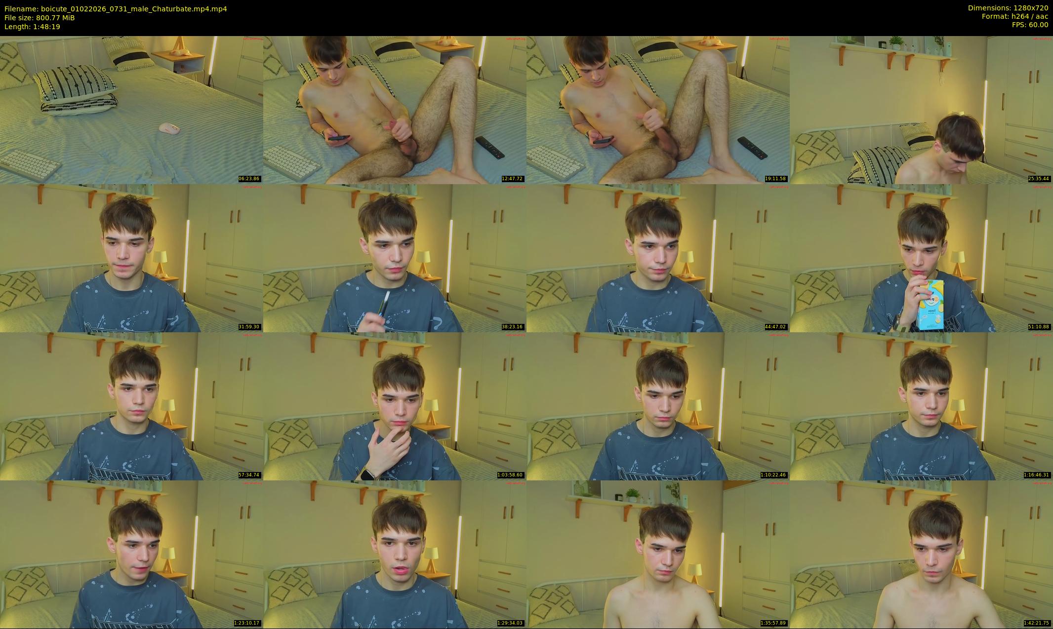 boicute — 109 minute Chaturbate male cam show recording, 720p, Feb 1, 2026