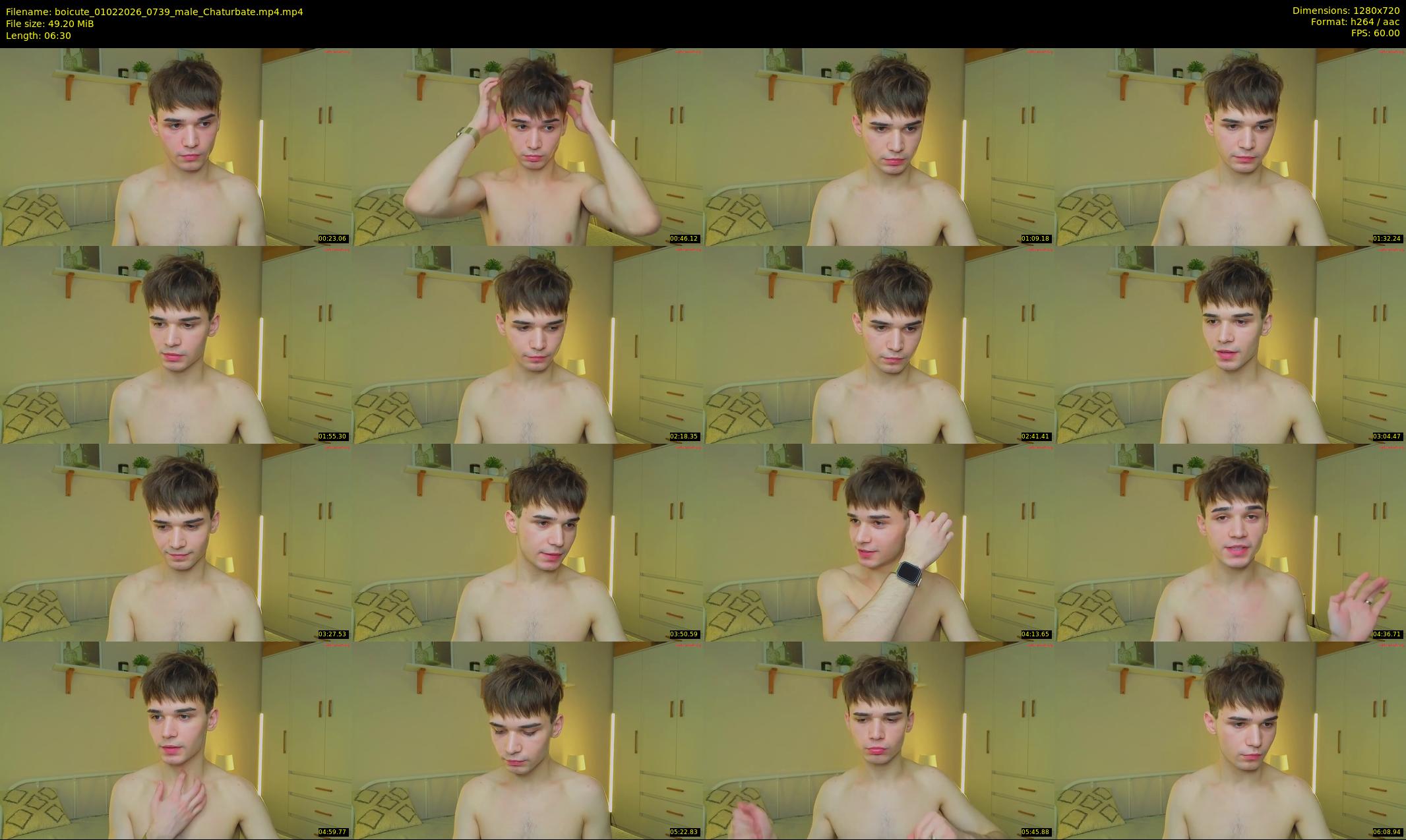 boicute — 7 minute Chaturbate male cam show recording, 720p, Feb 1, 2026