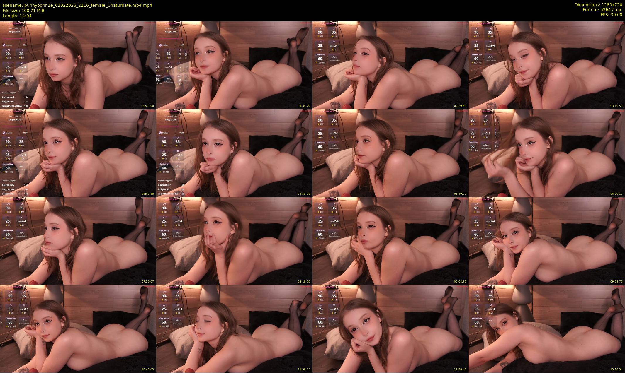 bunnybonn1e — 15 minute Chaturbate female cam show recording, 720p, Feb 1, 2026