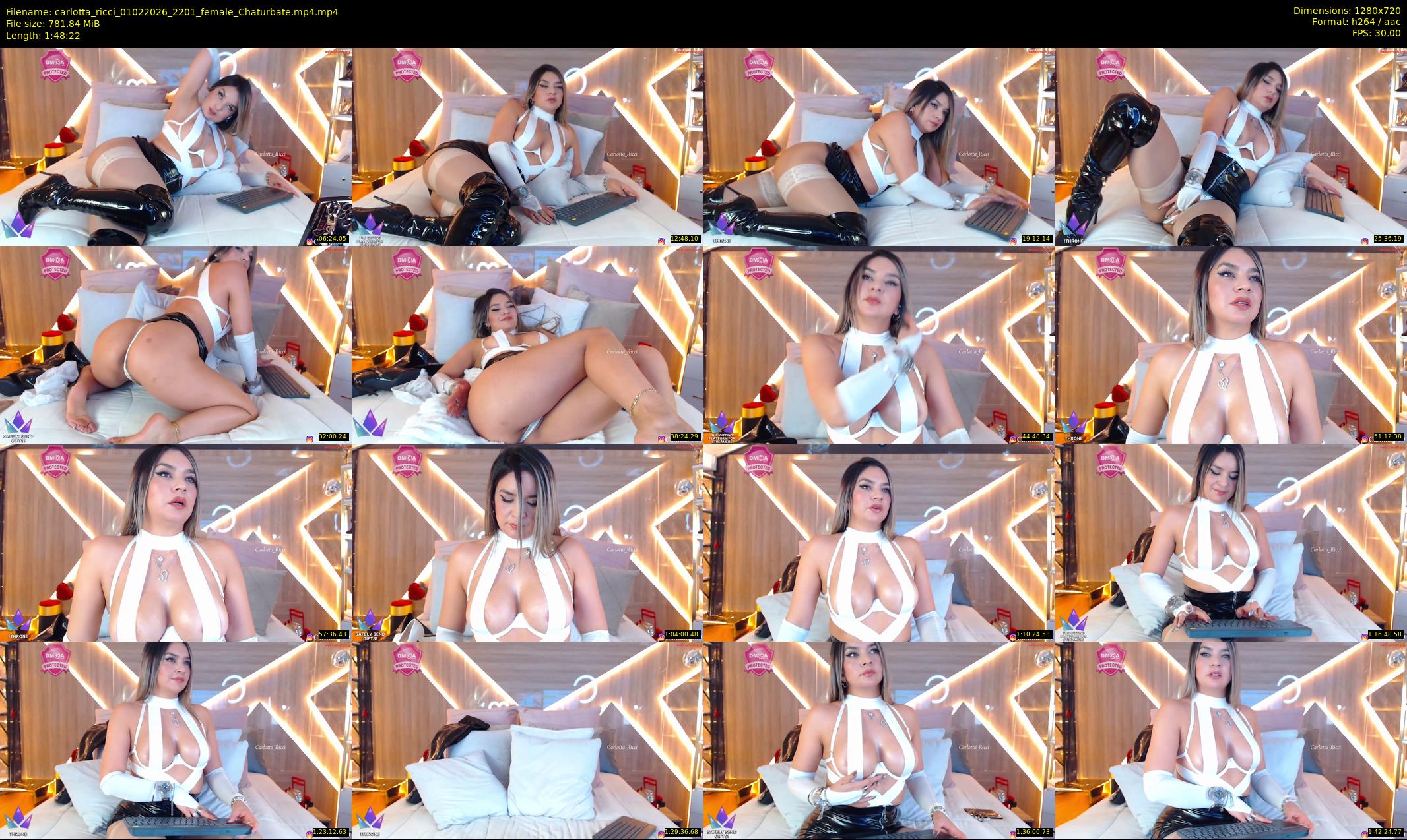 carlotta_ricci — 109 minute Chaturbate female cam show recording, 720p, Feb 1, 2026