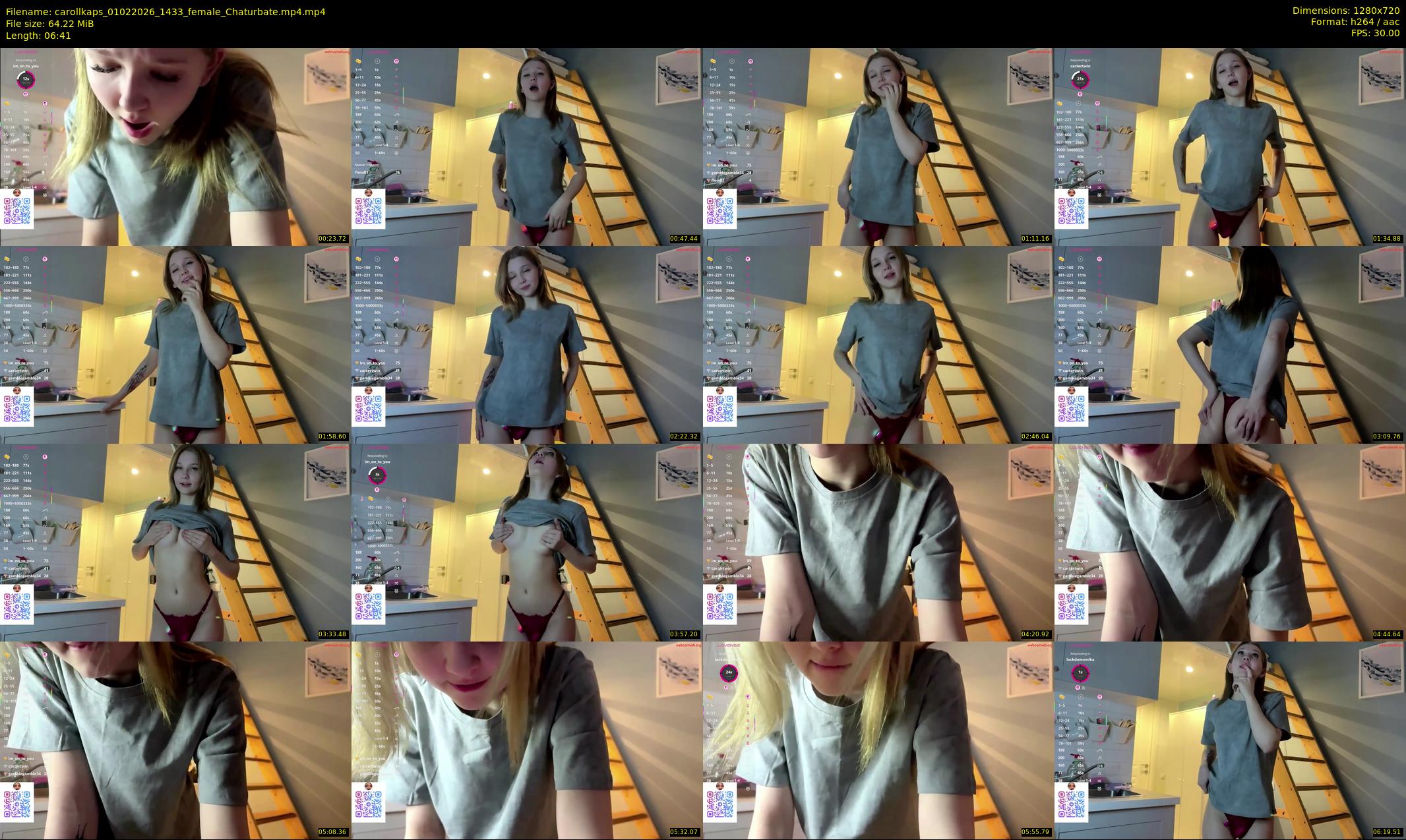 carollkaps — 7 minute Chaturbate female cam show recording, 720p, Feb 1, 2026