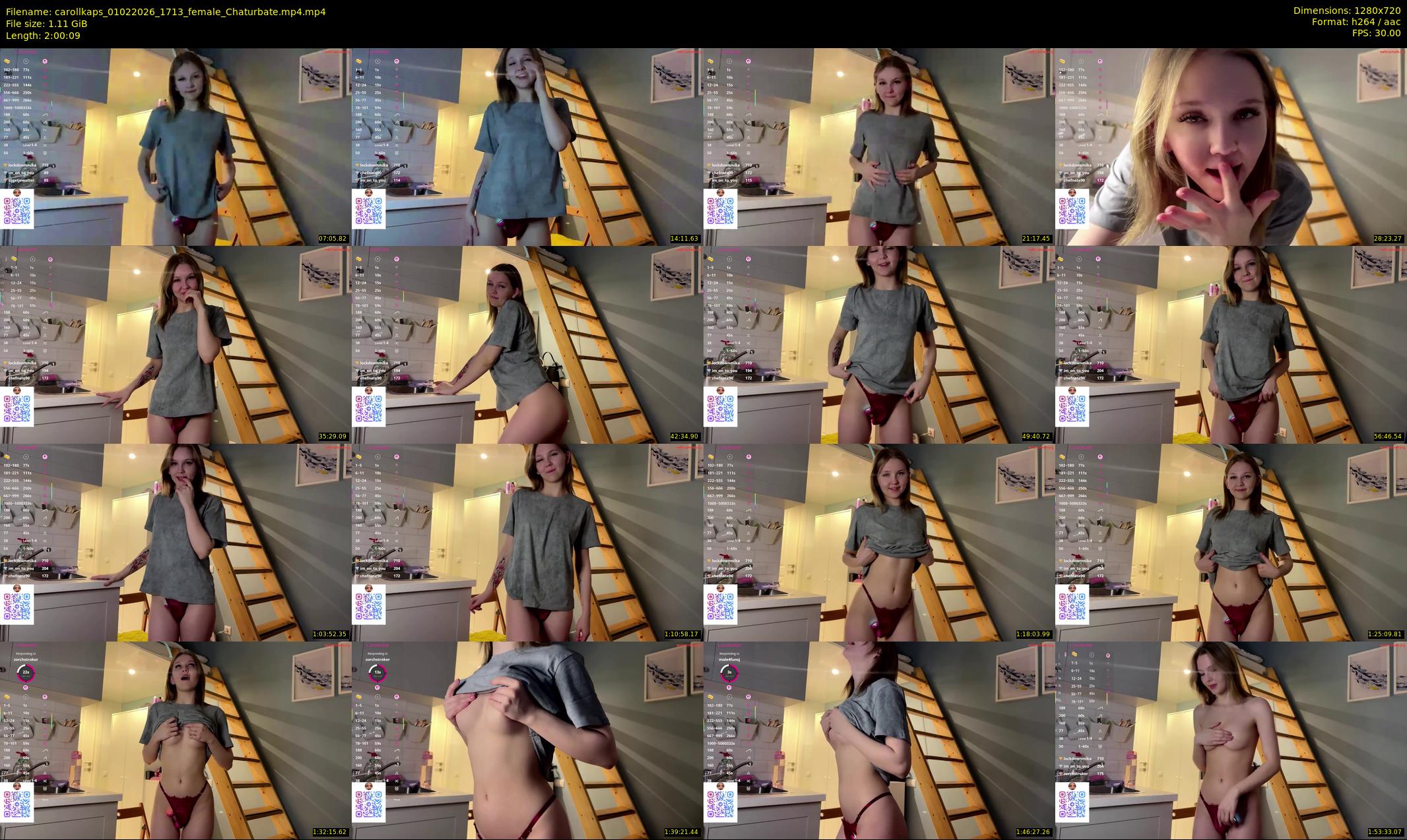 carollkaps — 121 minute Chaturbate female cam show recording, 720p, Feb 1, 2026