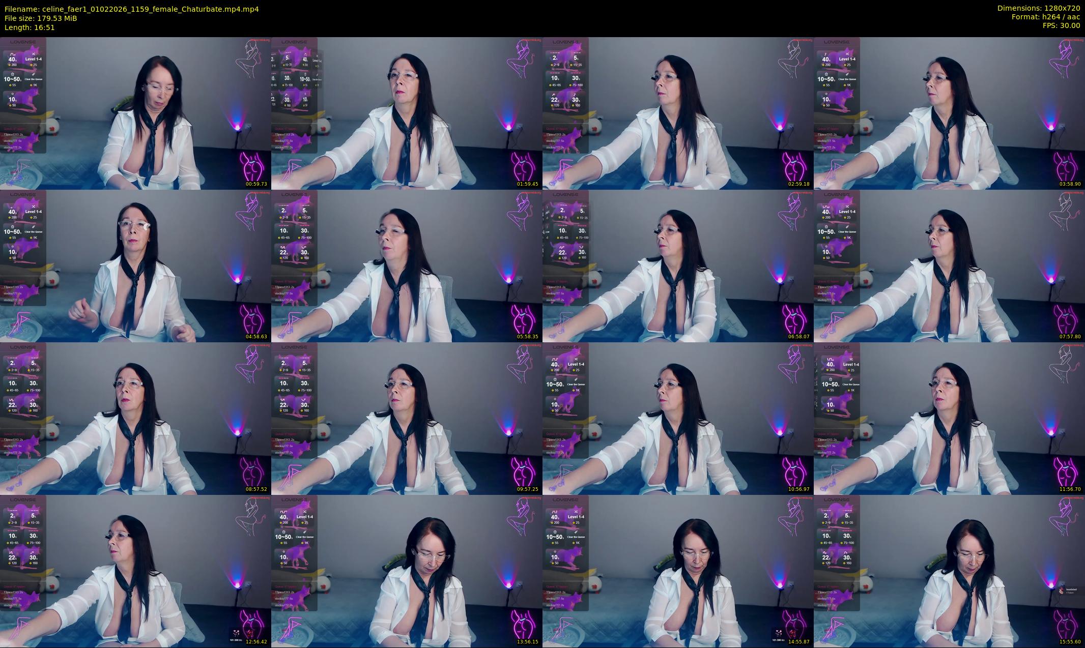 celine_faer1 — 17 minute Chaturbate female cam show recording, 720p, Feb 1, 2026