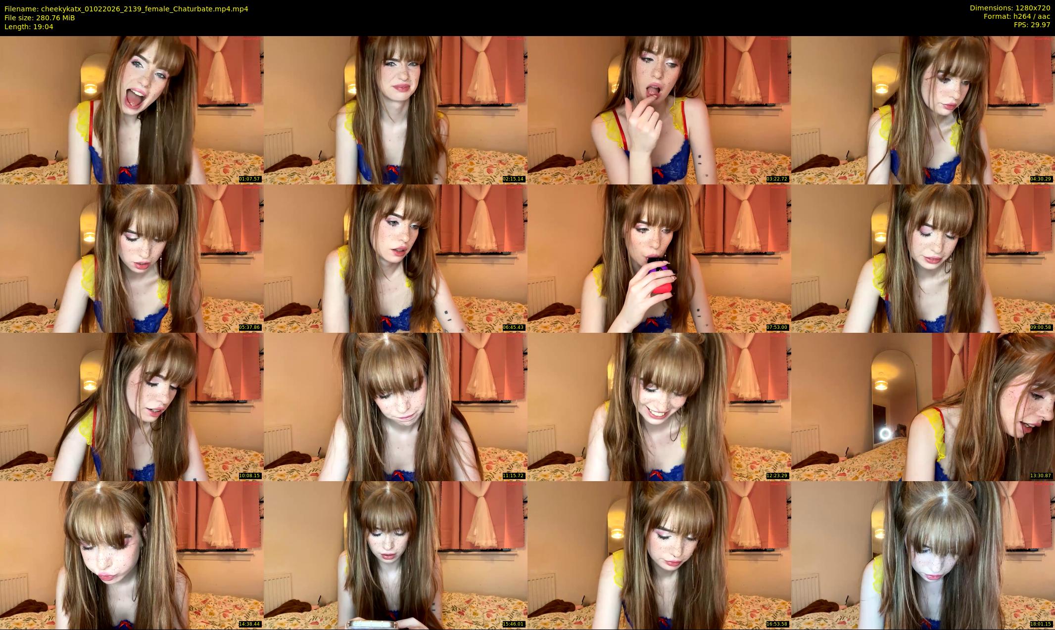cheekykatx — 20 minute Chaturbate female cam show recording, 720p, Feb 1, 2026