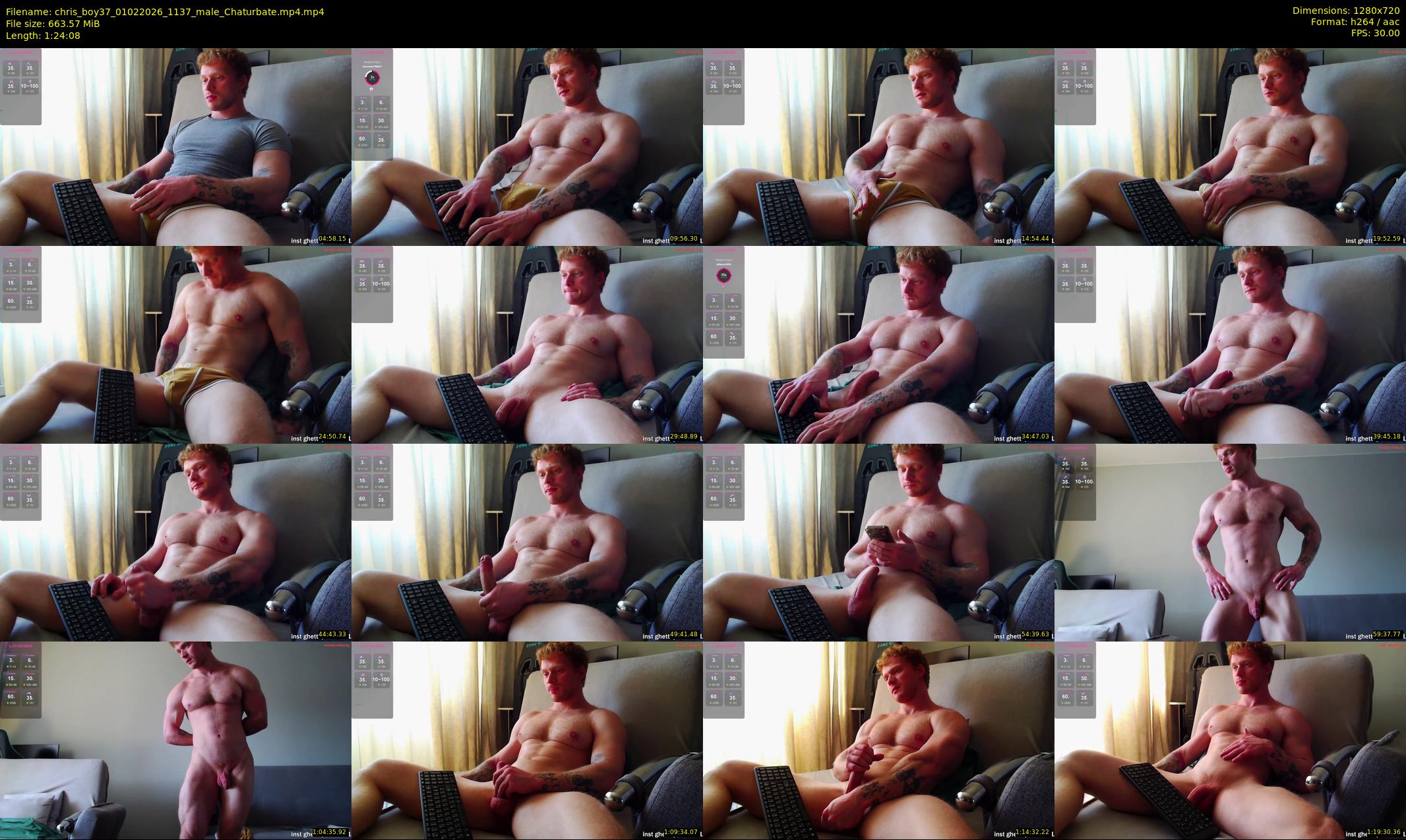 chris_boy37 — 85 minute Chaturbate male cam show recording, 720p, Feb 1, 2026