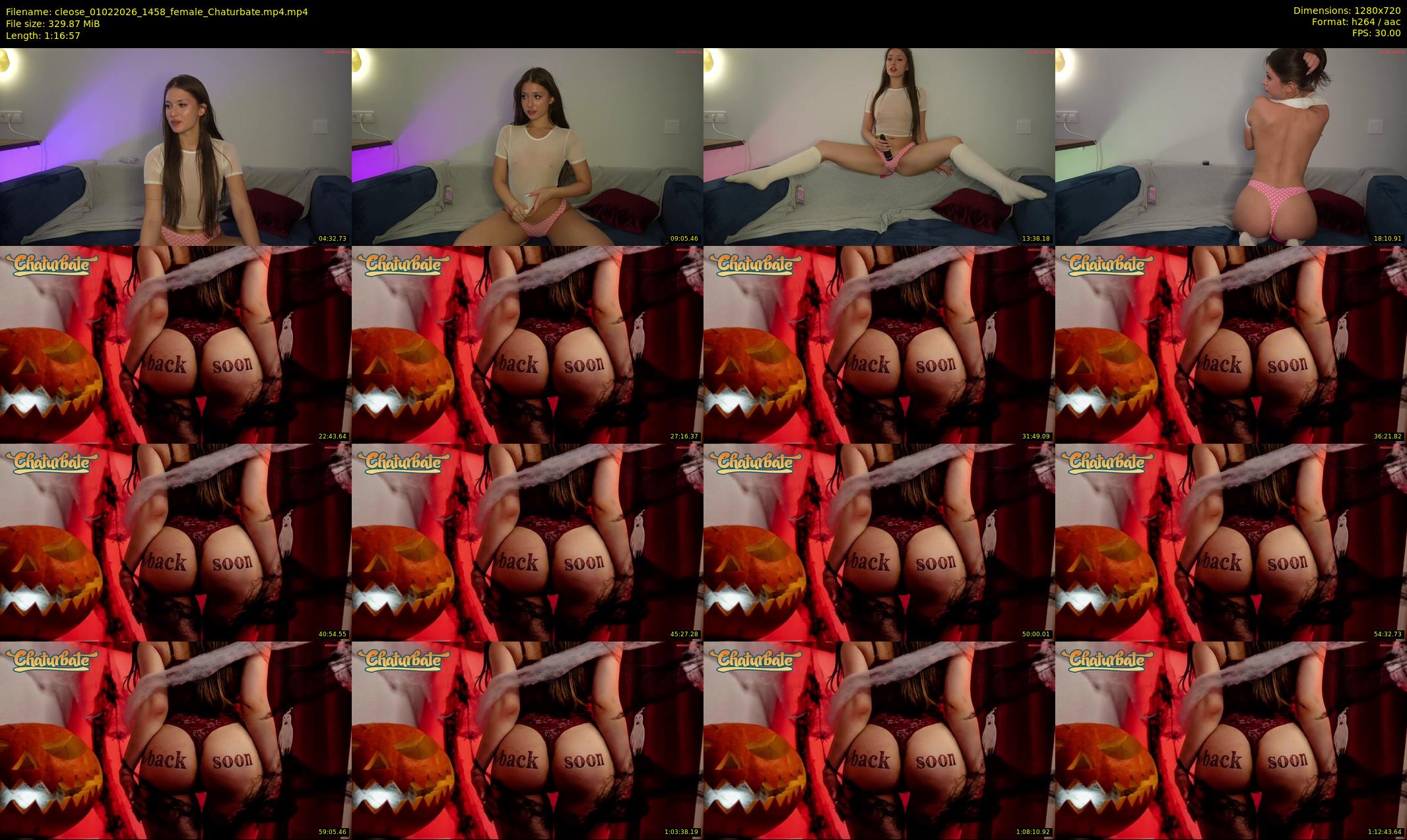 cleose — 77 minute Chaturbate female cam show recording, 720p, Feb 1, 2026