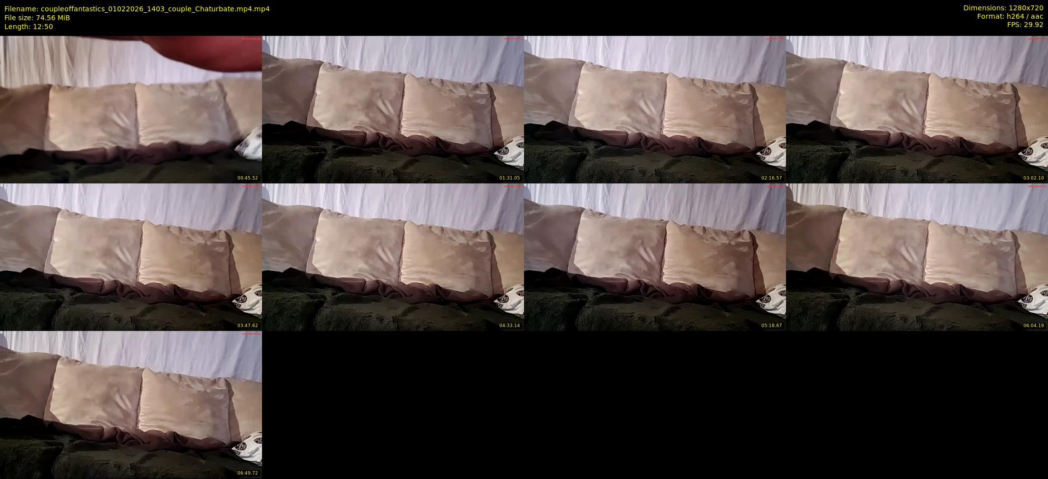 coupleoffantastics — 13 minute Chaturbate couple cam show recording, 720p, Feb 1, 2026