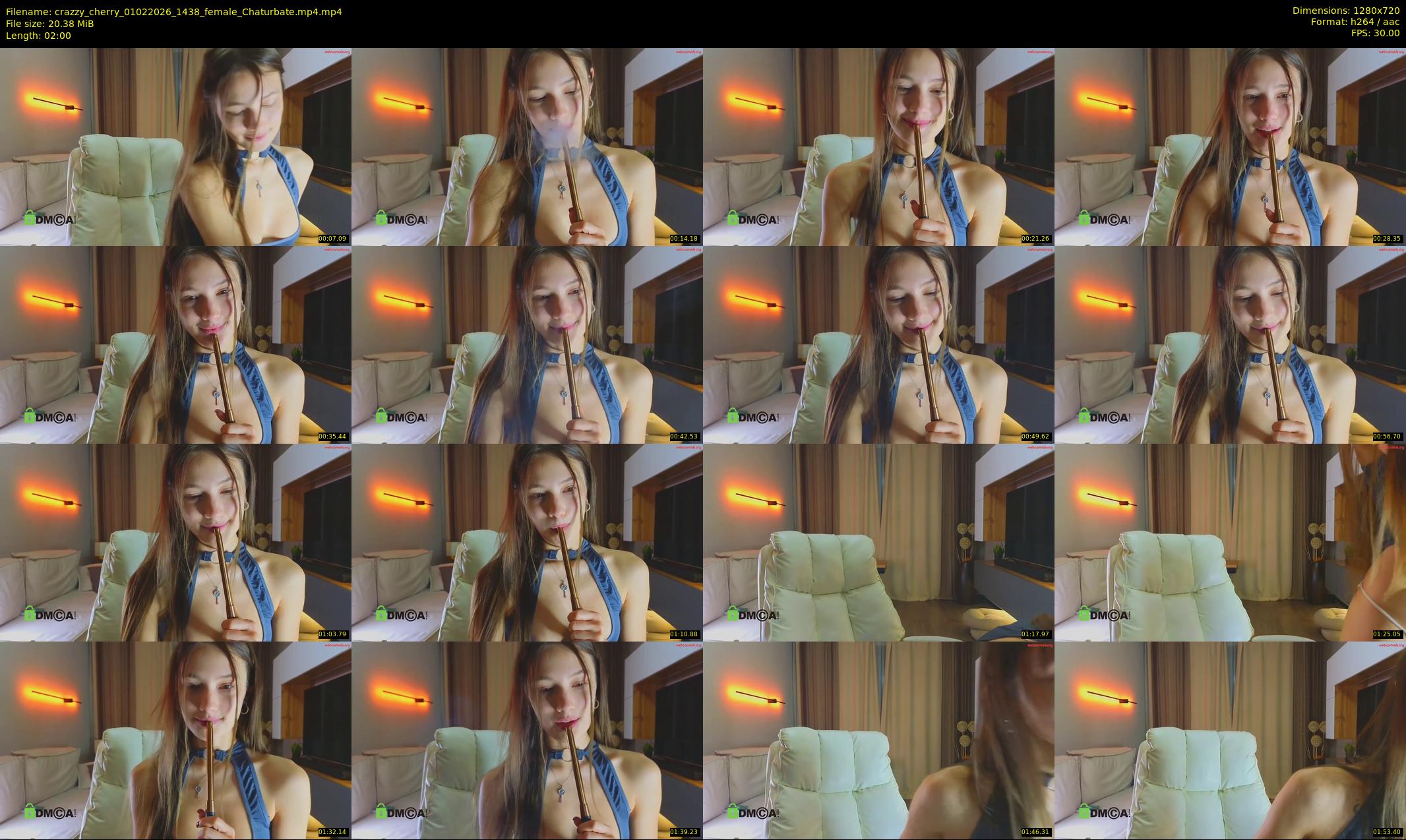crazzy_cherry — 2 minute Chaturbate female cam show recording, 720p, Feb 1, 2026