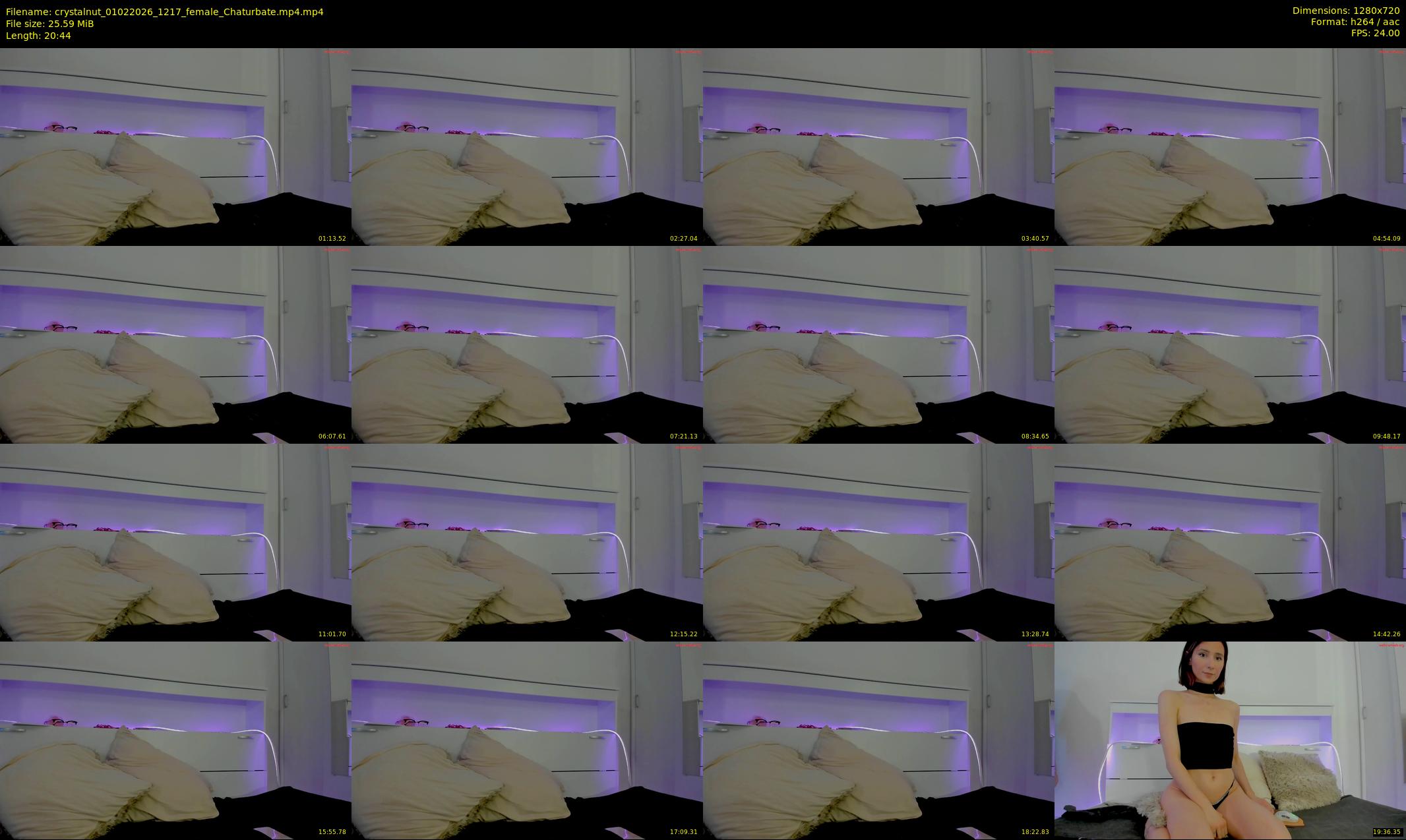 crystalnut — 21 minute Chaturbate female cam show recording, 720p, Feb 1, 2026