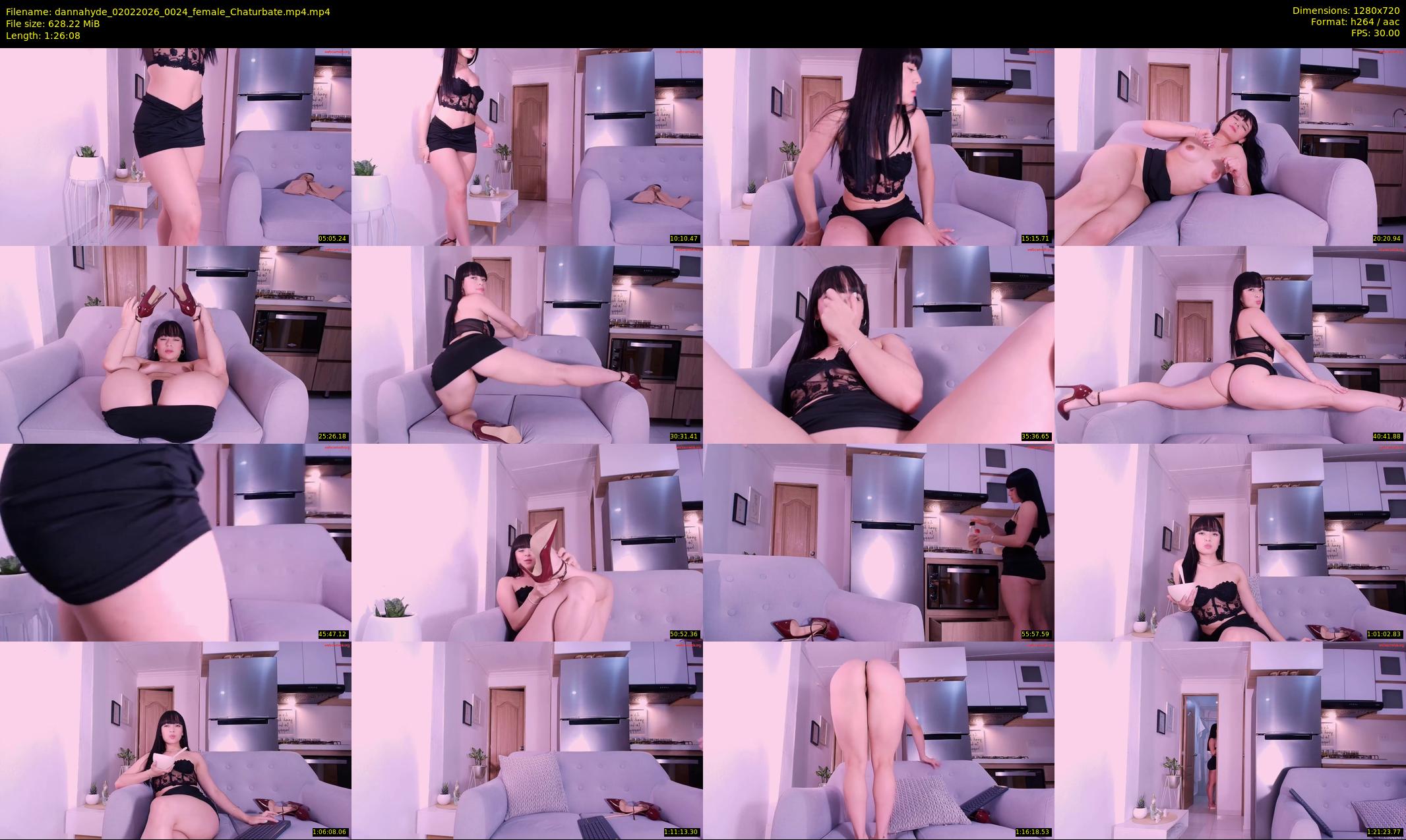dannahyde — 87 minute Chaturbate female cam show recording, 720p, Feb 2, 2026