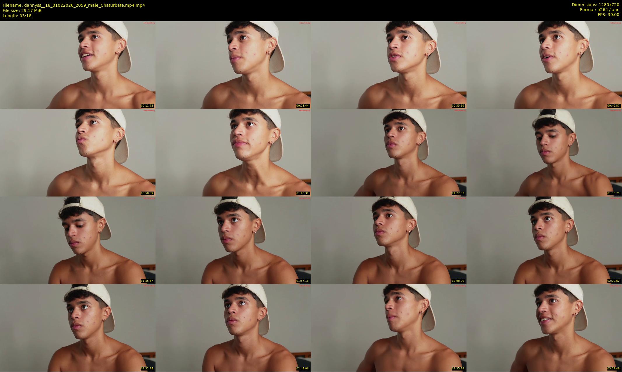 dannyss__18 — 4 minute Chaturbate male cam show recording, 720p, Feb 1, 2026