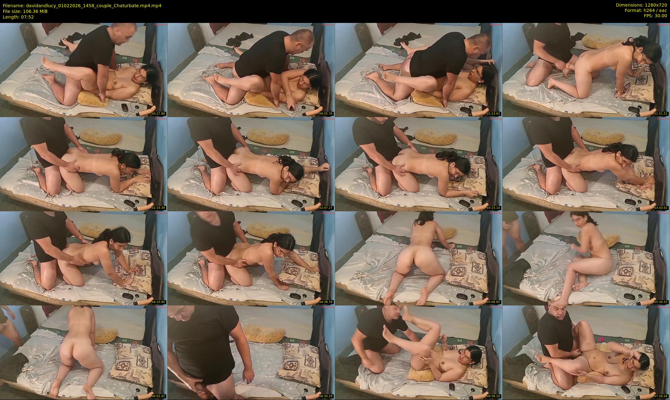 davidandlucy — 8 minute Chaturbate couple cam show recording, 720p, Feb 1, 2026