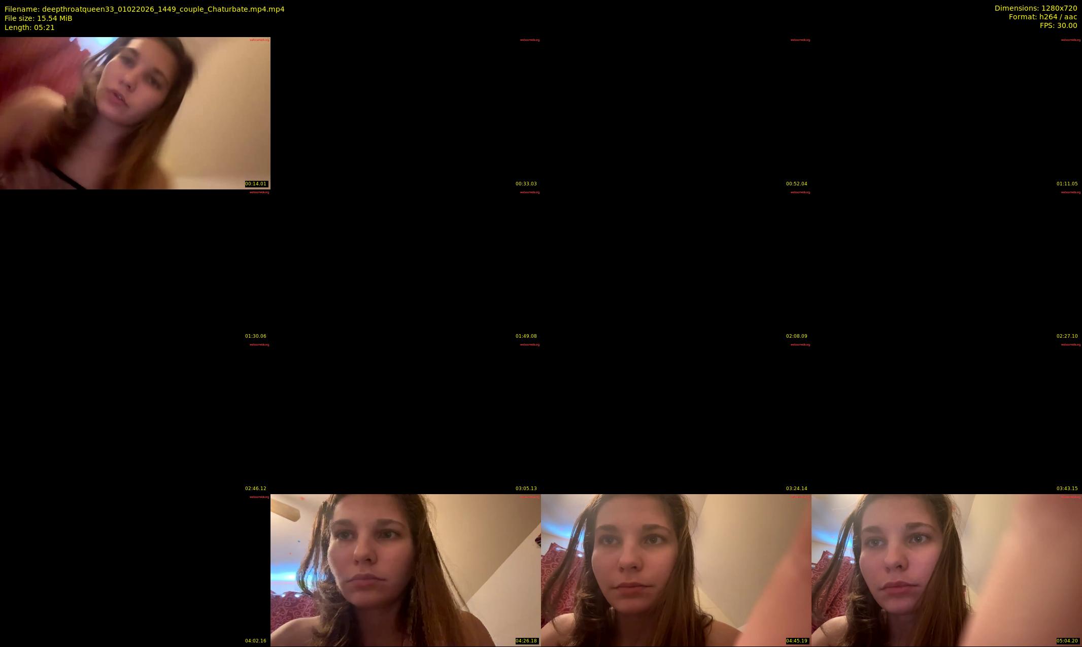 deepthroatqueen33 — 6 minute Chaturbate female cam show recording, 720p, Feb 1, 2026
