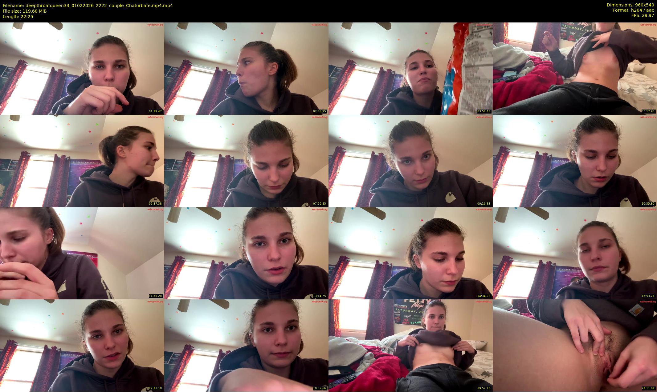 deepthroatqueen33 — 23 minute Chaturbate female cam show recording, 480p, Feb 1, 2026