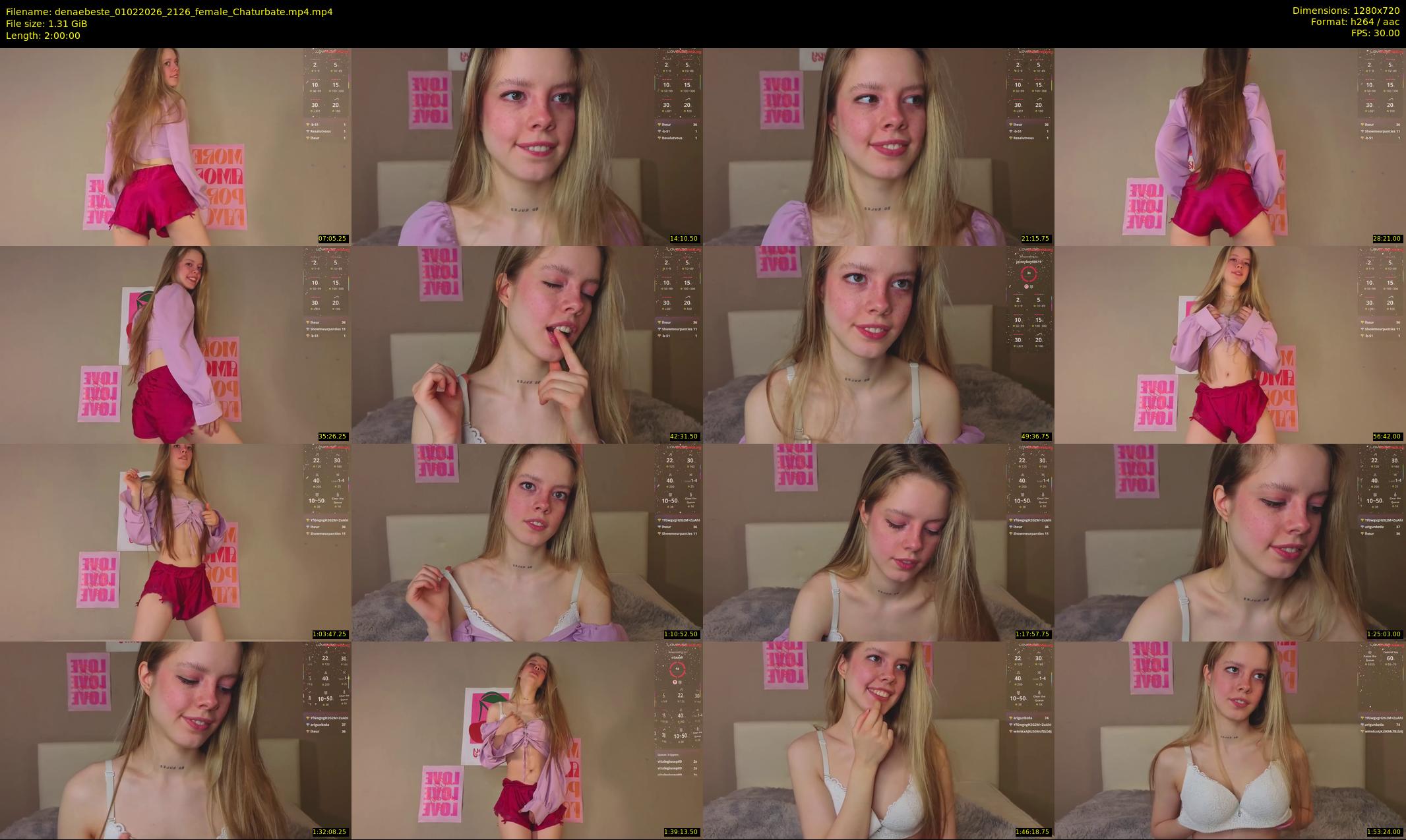 denaebeste — 120 minute Chaturbate female cam show recording, 720p, Feb 1, 2026