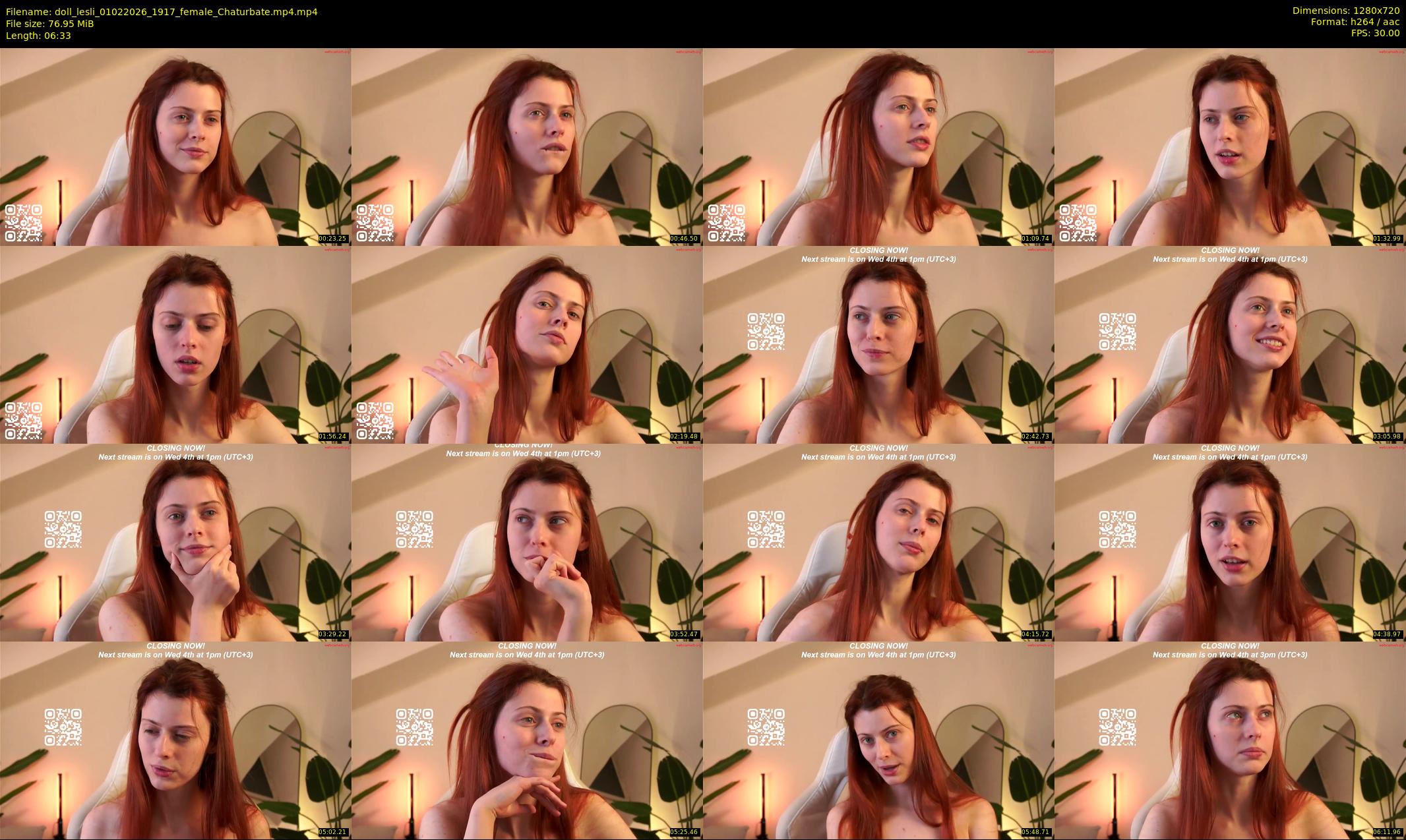doll_lesli — 7 minute Chaturbate female cam show recording, 720p, Feb 1, 2026
