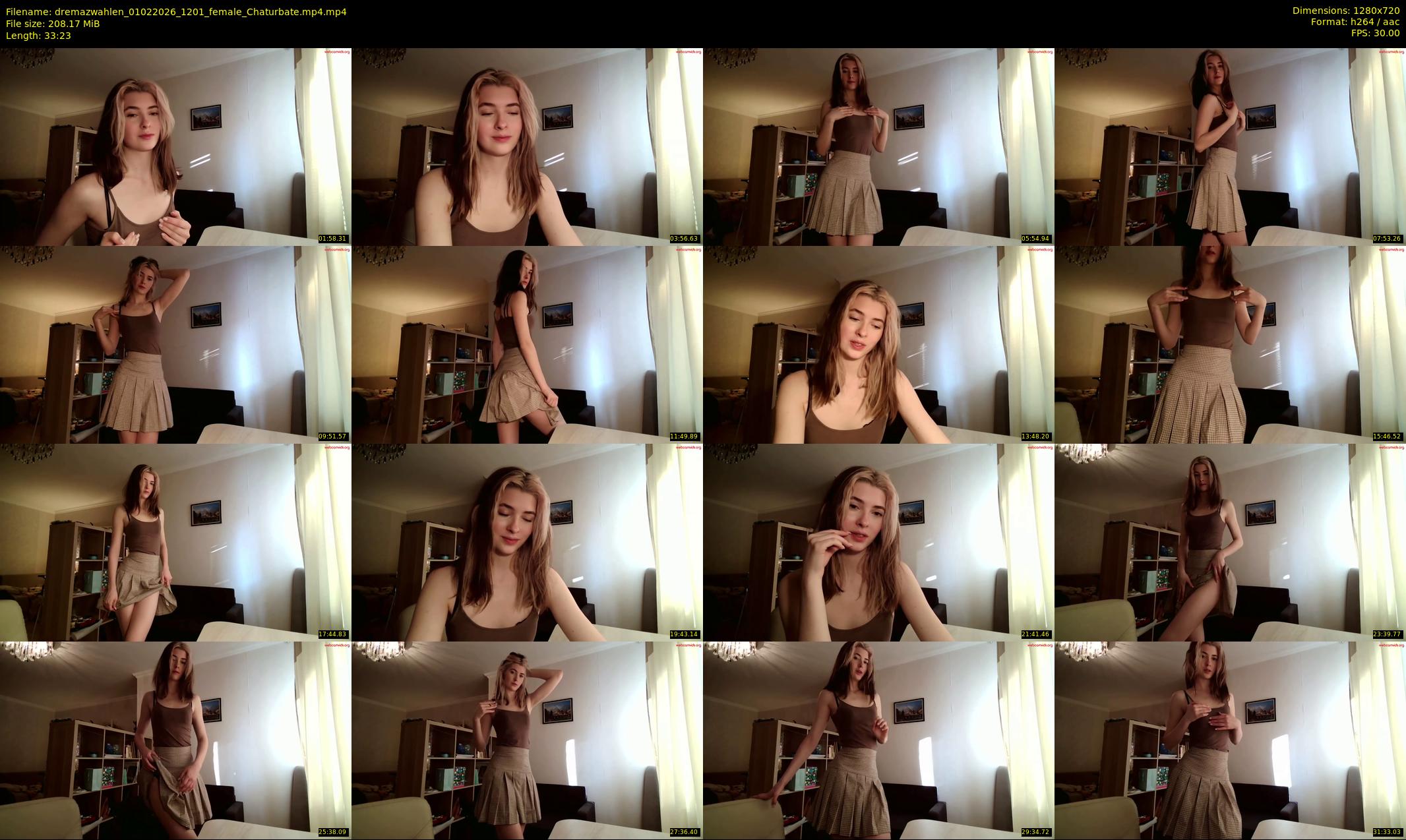 dremazwahlen — 34 minute Chaturbate female cam show recording, 720p, Feb 1, 2026