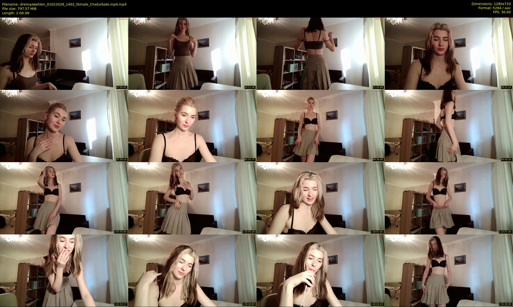 dremazwahlen — 121 minute Chaturbate female cam show recording, 720p, Feb 1, 2026