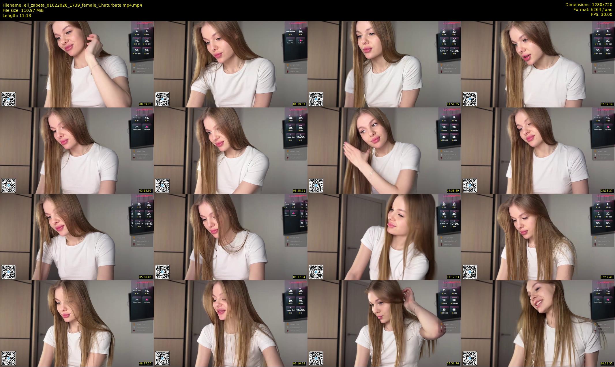 eli_zabeta — 12 minute Chaturbate female cam show recording, 720p, Feb 1, 2026