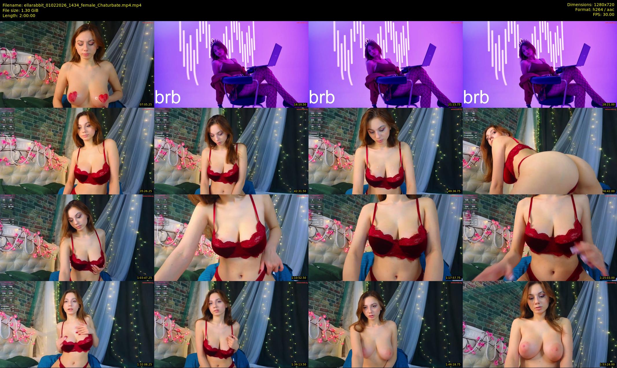 ellarabbit — 120 minute Chaturbate female cam show recording, 720p, Feb 1, 2026